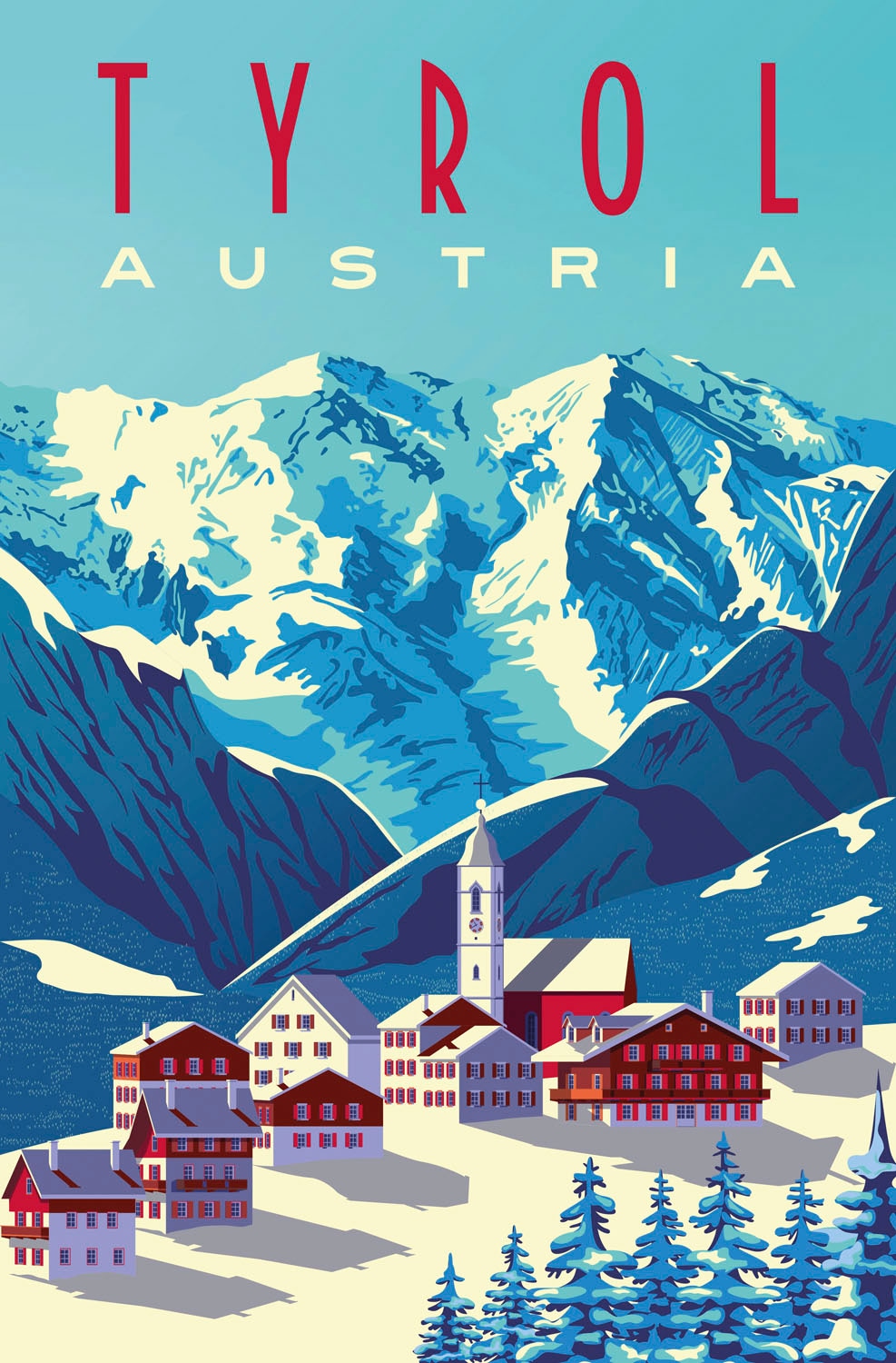 queence Tableau métallique »Tyrol« 1 cuis tlg. Stahlschilder