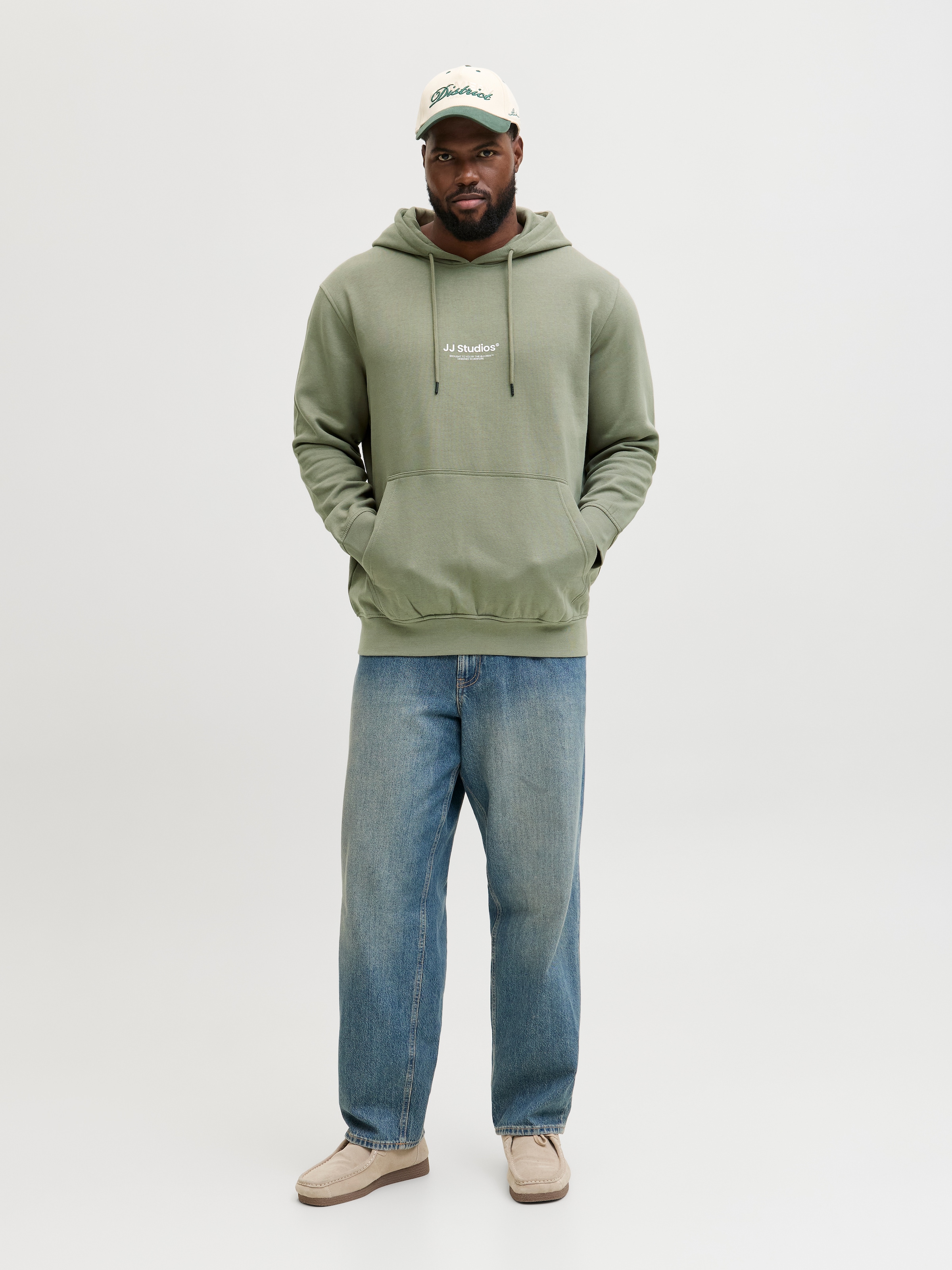Jack & Jones PlusSize Sweat à capuche »JJESOHO SWEAT HOOD NOOS PLS«, mit Logobranding

