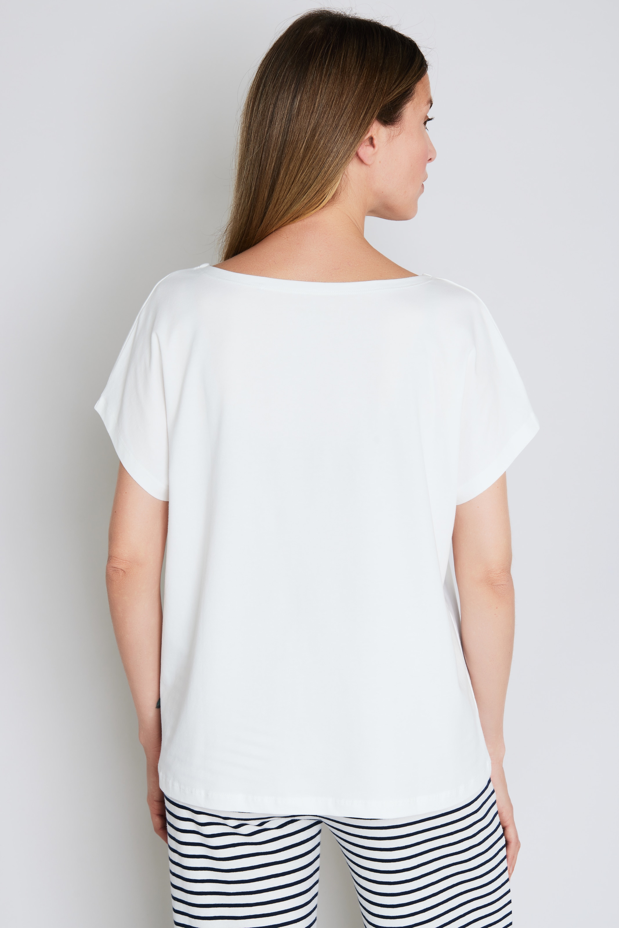 JOOP! T-shirt »Cosy« Rundhalsausschnitt, kurzärmelig, Cotton-Stretch