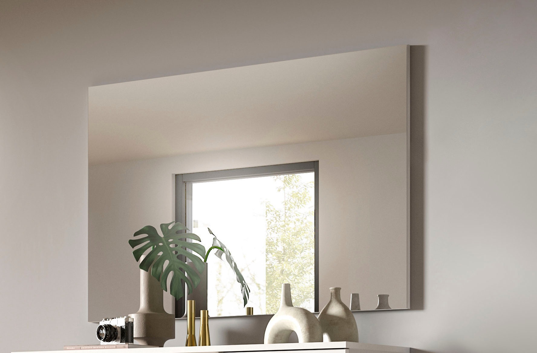 INOSIGN Garderobenspiegel »Valge, Breite 109 cm, inkl. Material zur Wandmontage« Spiegel, Wandspiegel, Flurspiegel, Dielenspiegel, Spiegelpaneel