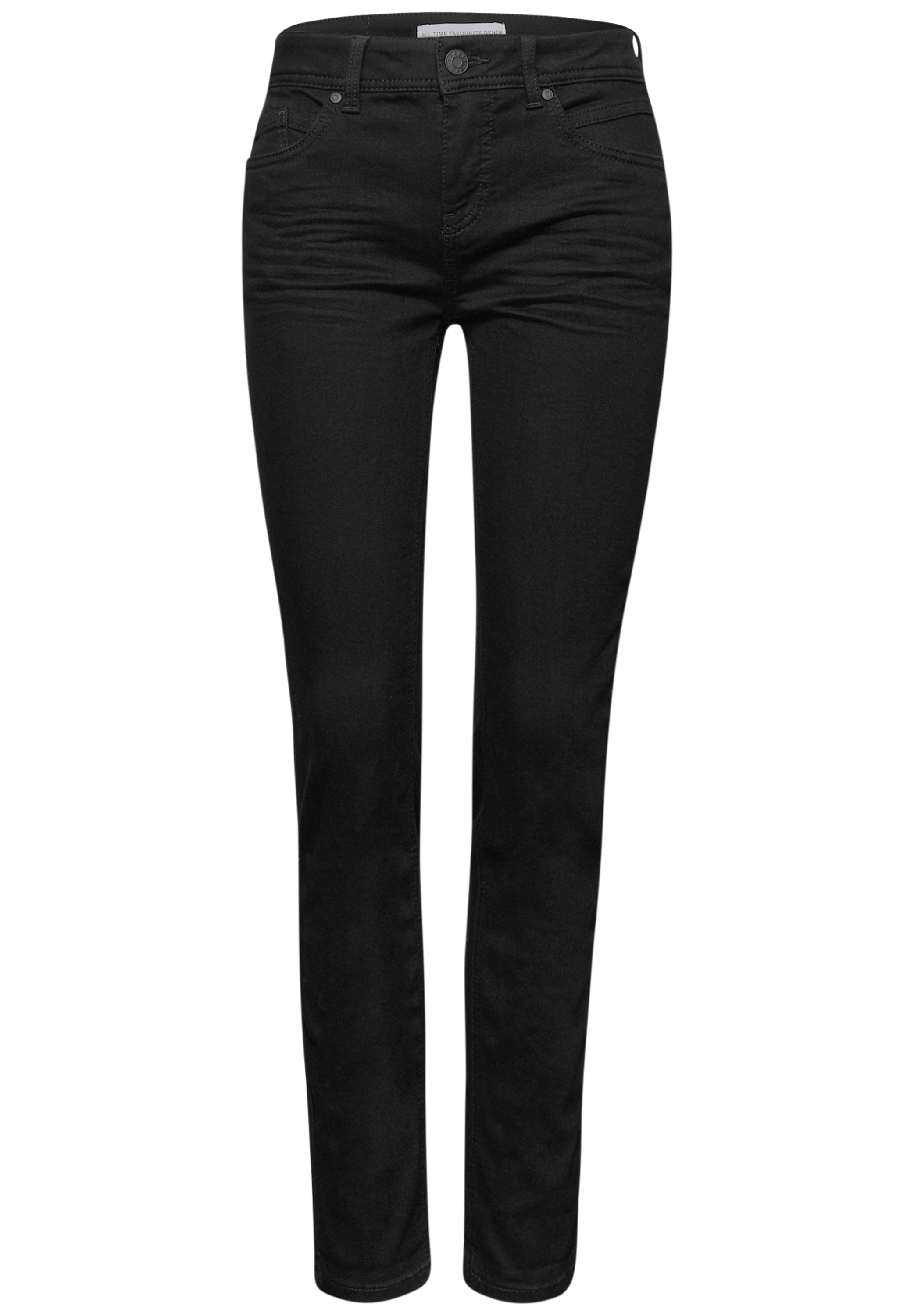 STREET ONE Jeans à 5 poches »Style Jane« im Slim Fit, Mid Waist