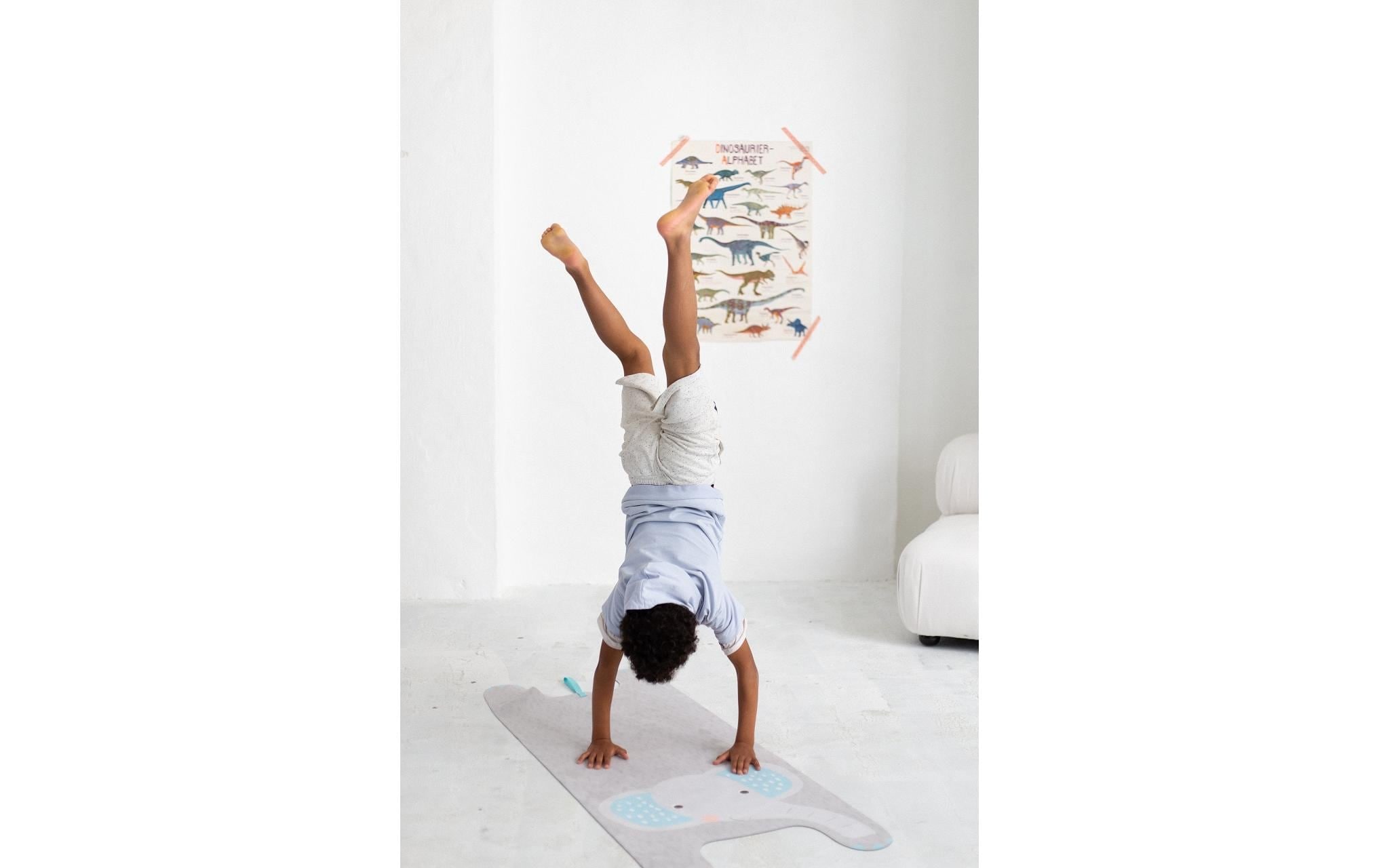   Tapis de jeu »Yogitier Eddy der Elefant Naturkautschuk Mikrofaser-Velours«