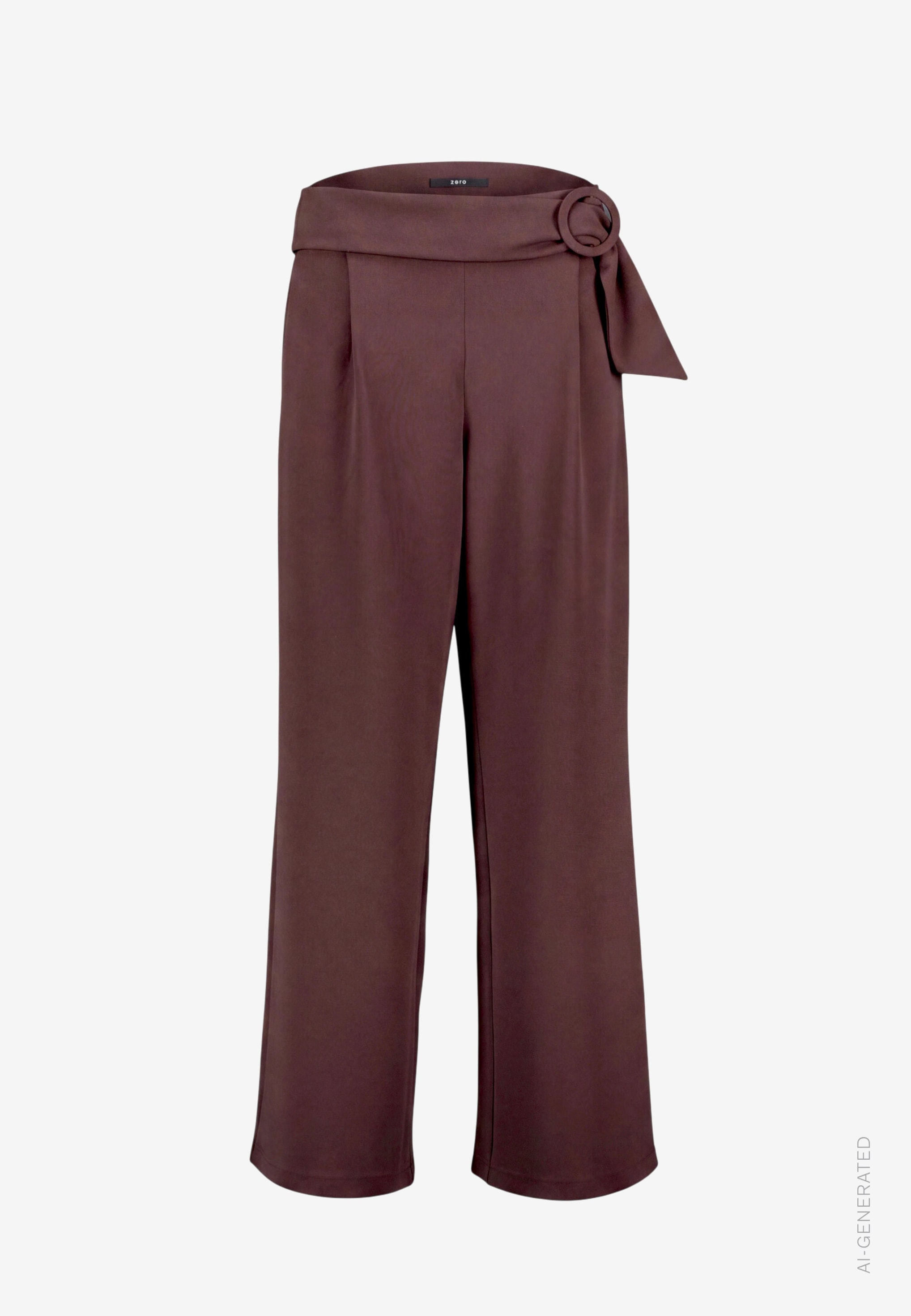 Zero Pantalon à pinces  Stoffhose mit Gürtel / Schnalle