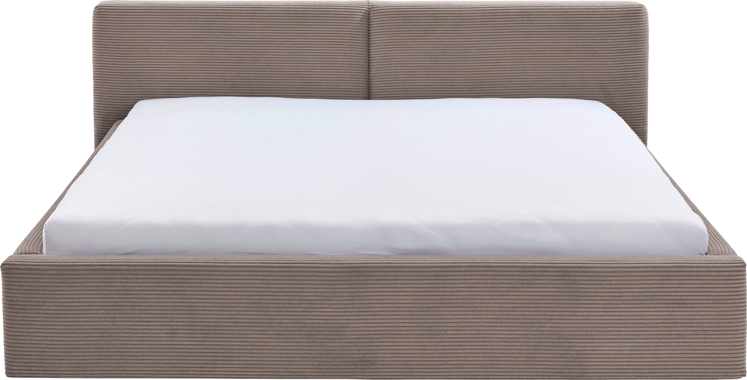 meise.möbel Lit rembourré »Cube wahlweise mit Matratze und Bettkasten« extra flaches Kopfteil, erhältlich in den Breiten 140cm, 160cm & 180cm