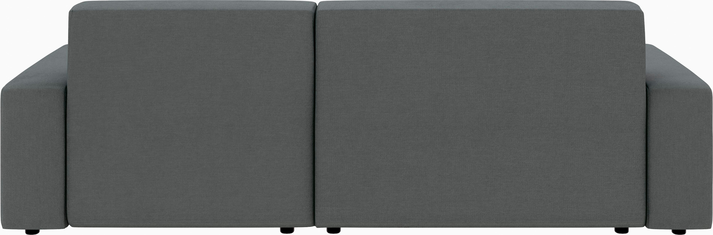 TRENDMANUFAKTUR Canapé d'angle »Wien, wahlweise mit Sitzvorschub und Bettkasten, Breite 246 cm« Forme en L, en velours côtelé tendance