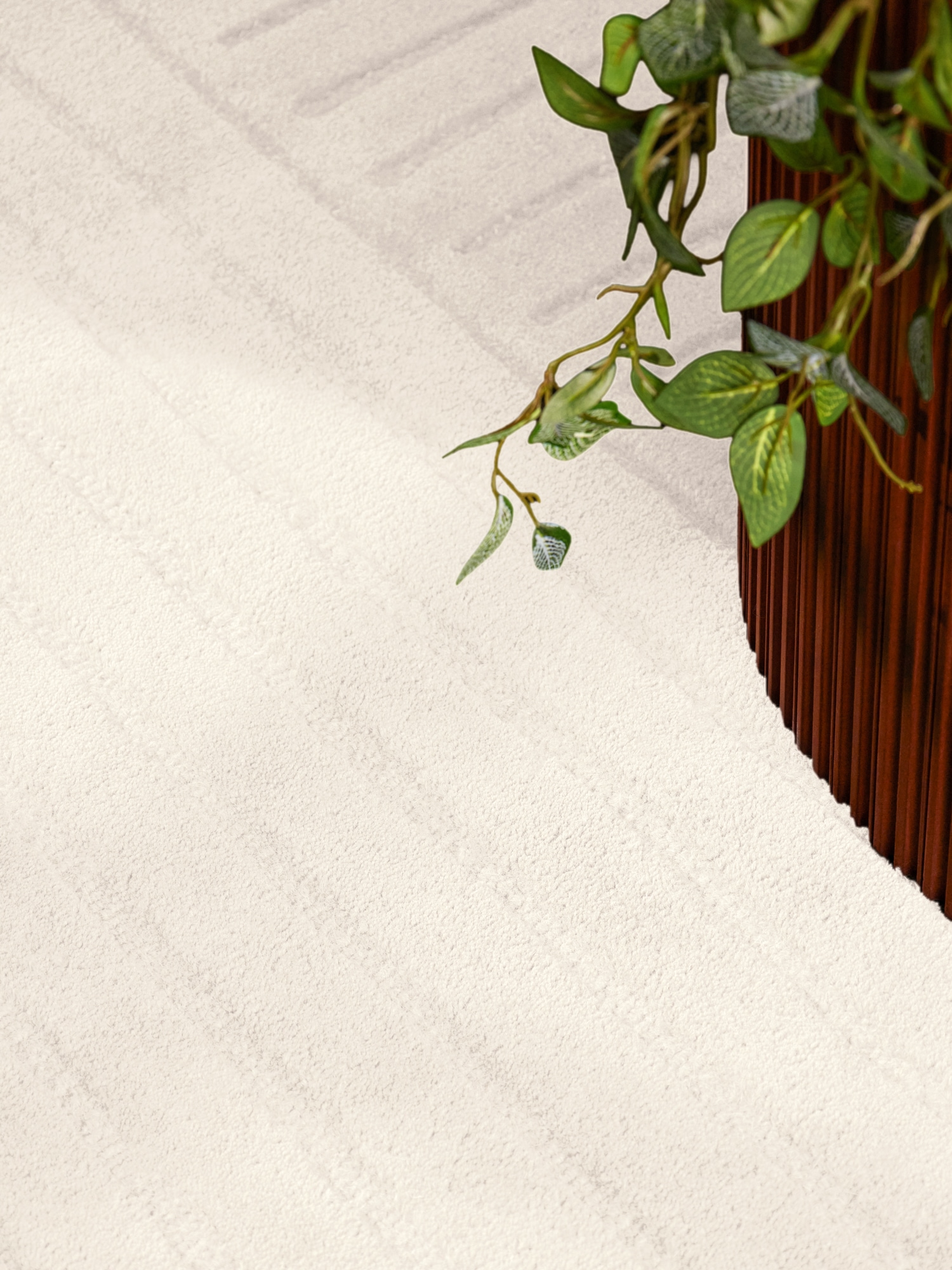 vikosa Tapis en laine »Arcura« Rond 15 mm Höhe Wolle Handgemacht, Hoch-Tief-Effekt, Geometrisches Linien Wellendesign