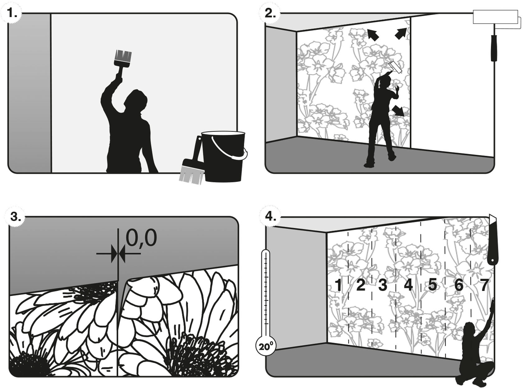 Komar Vliestapete »Digitaldruck Vlies -  Hamlet - Grösse 200 x 250 cm« bedruckt glatt Wohnzimmer, Schlafzimmer