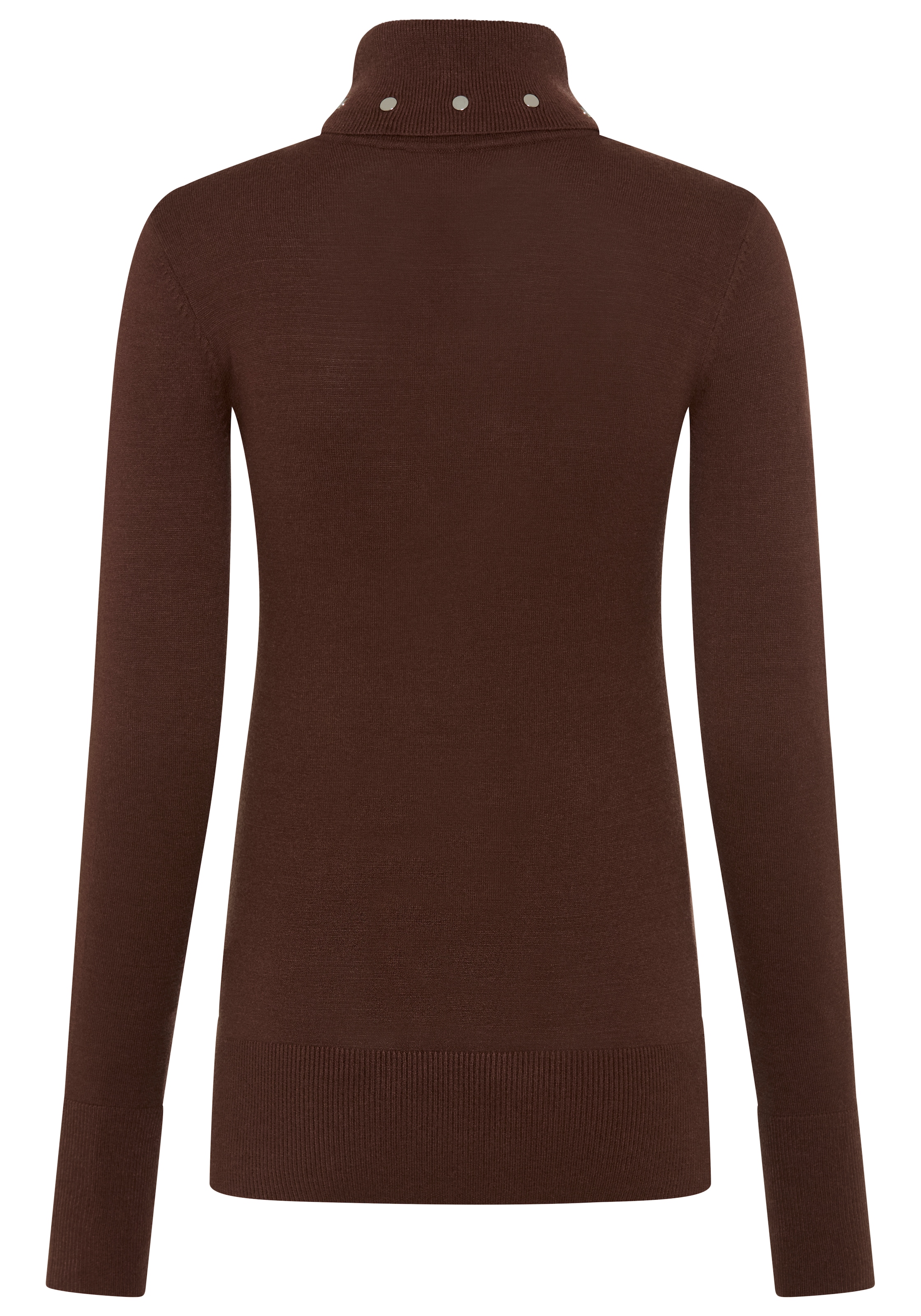 Melrose Rollkragenpullover mit Ziernieten in enger Passform