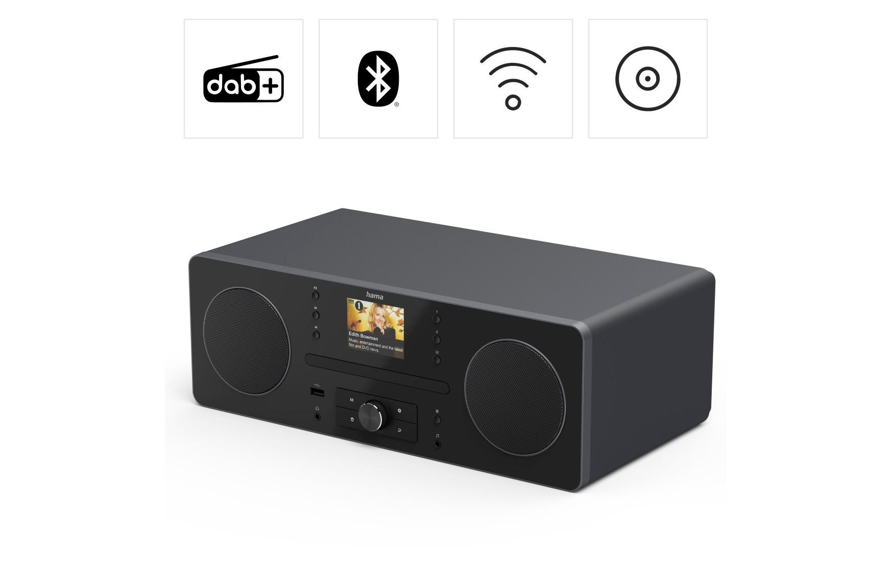 Hama Digitalradio (DAB+) »DIR1570CBT« (Bluetooth Digitalradio (DAB+) | FM-Tuner | Internetradio )
