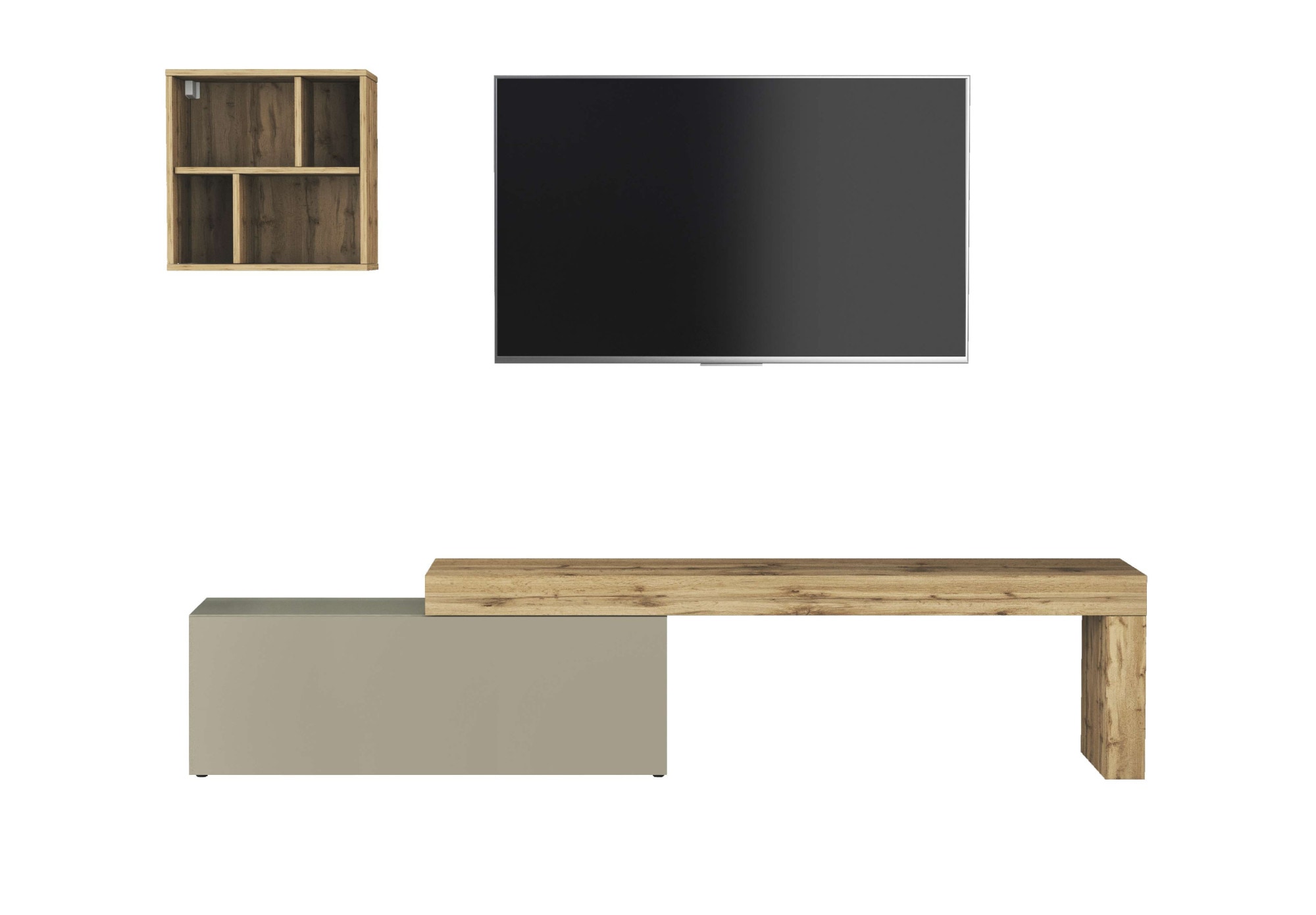 INOSIGN TV-Wand »Chronos TV-Set, Wohnwand – Elemente frei platzierbar, Made in Italy« Set, 2-er set, 2 Stk. tlg.