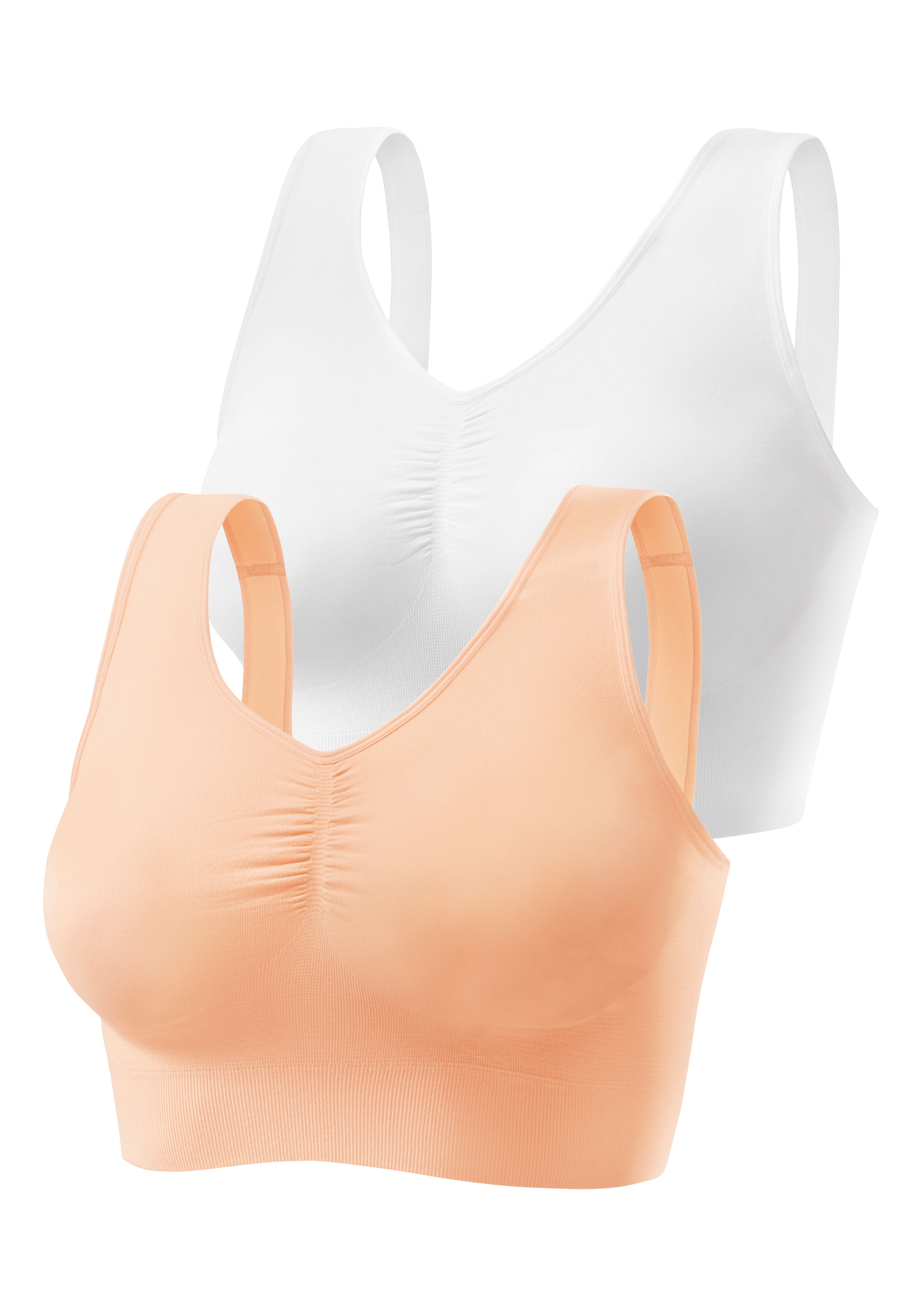 Nuance by Lascana Soutien-gorge à bretelles », BH ohne Bügel, Bustier« Paquet, 2 SANS COUTURE, agréablement doux, soutien-gorge confortable