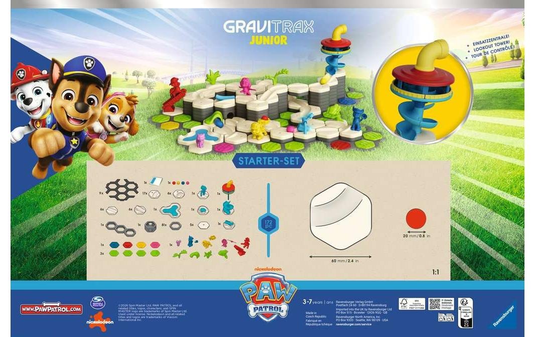 Ravensburger Kugelbahn »Kugelbahn GraviTrax Junior Paw Patrol – Starter-Set XXL«