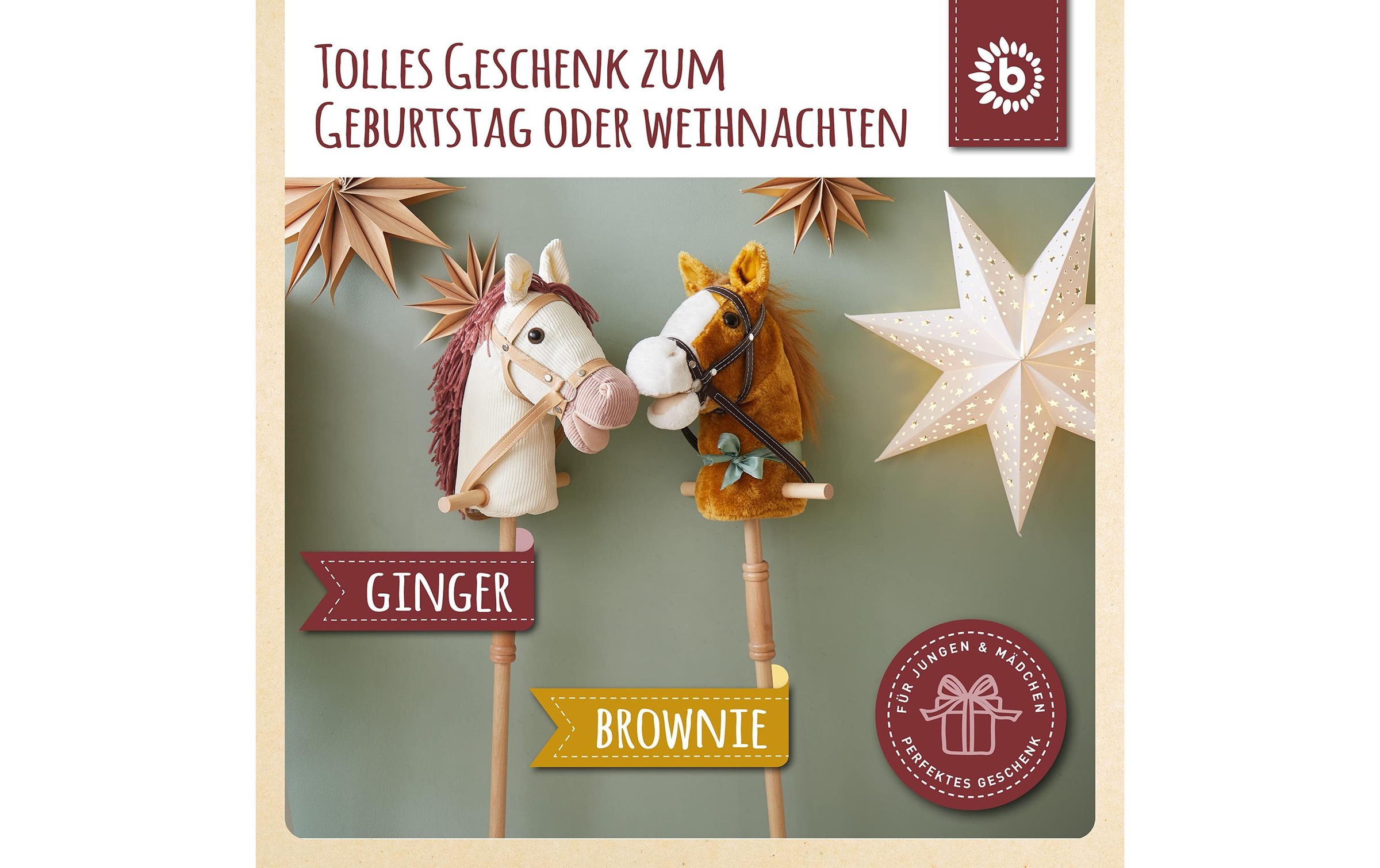 BIECO Steckenpferd »Ginger« Holzart: Pinie (China)