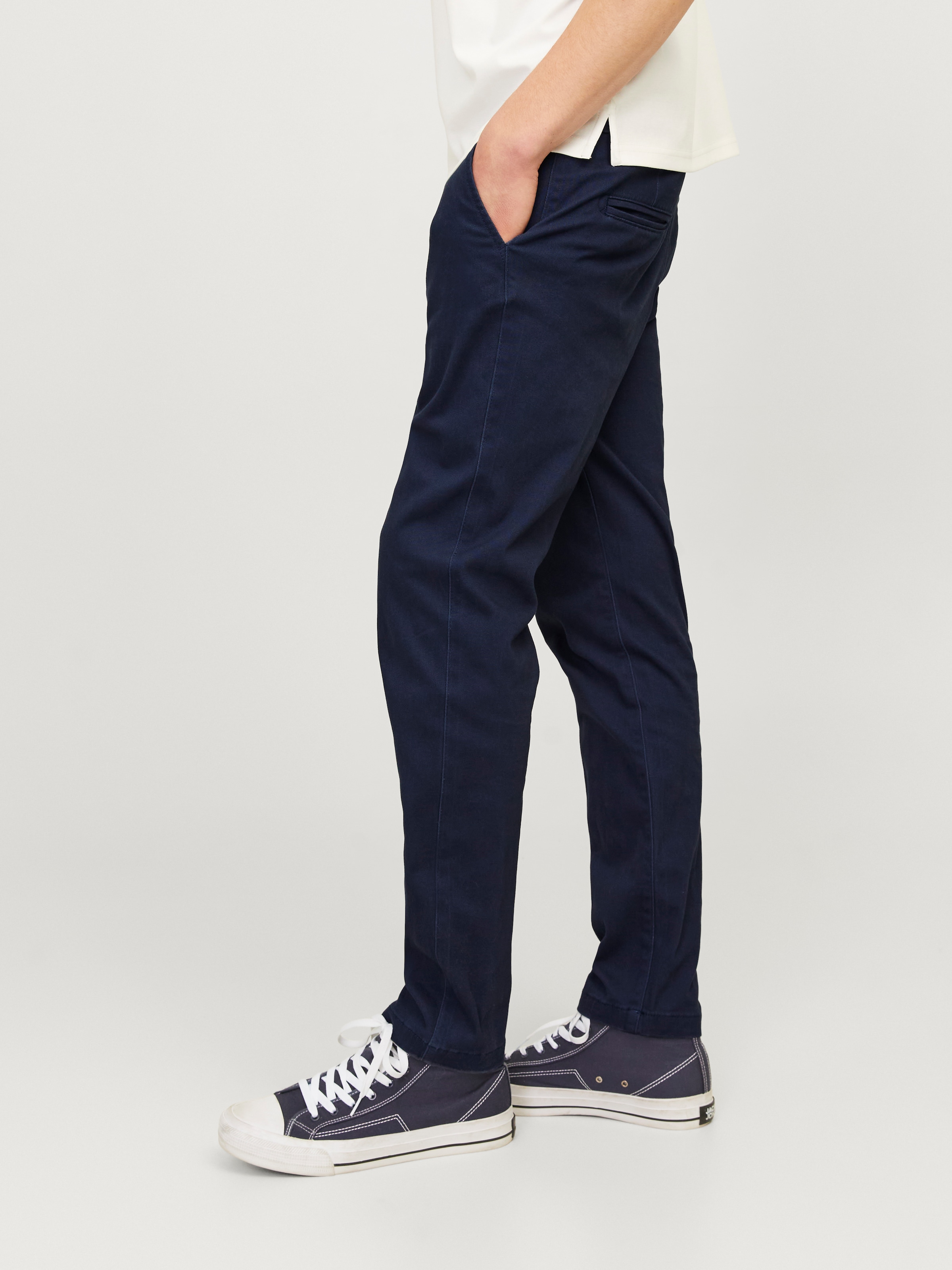 Jack & Jones »JPSTMARCO mit schmalem Bein und pflegeleichtem Stoff«  washed, modisch, schmal, Baumwollmischung