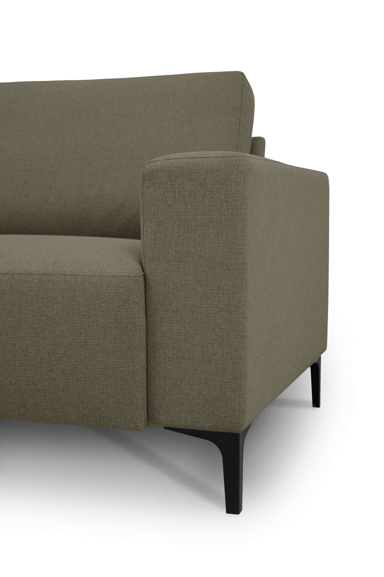 Home affaire Ecksofa »Tournon, L-Form, Breite 256 cm, Webstoff, Chenille« Designsofa im nordischen Stil, Wellenunterfederung, Metallfüsse