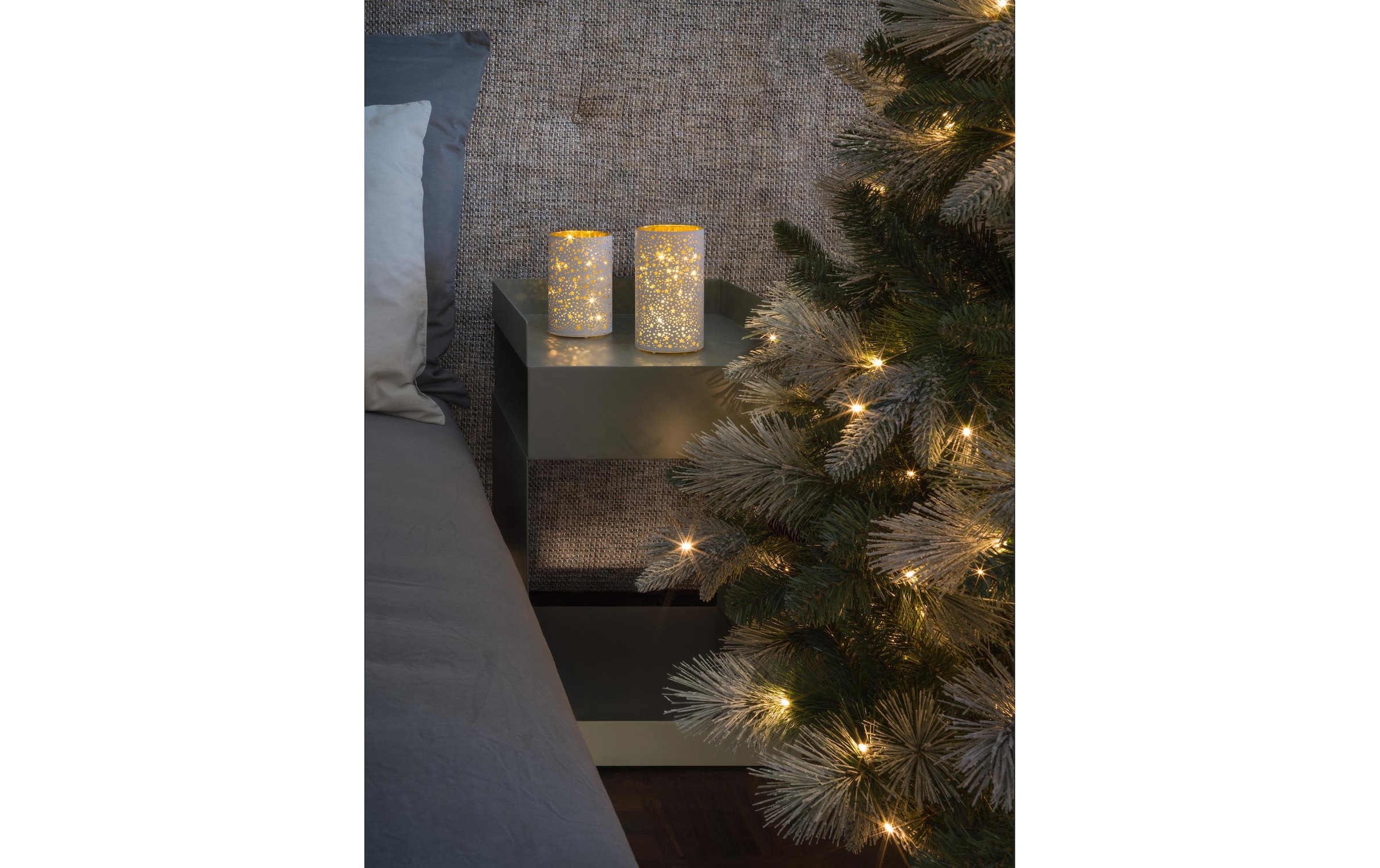 STT LED Windlicht »Stars S« LED-Modul Warmweiss