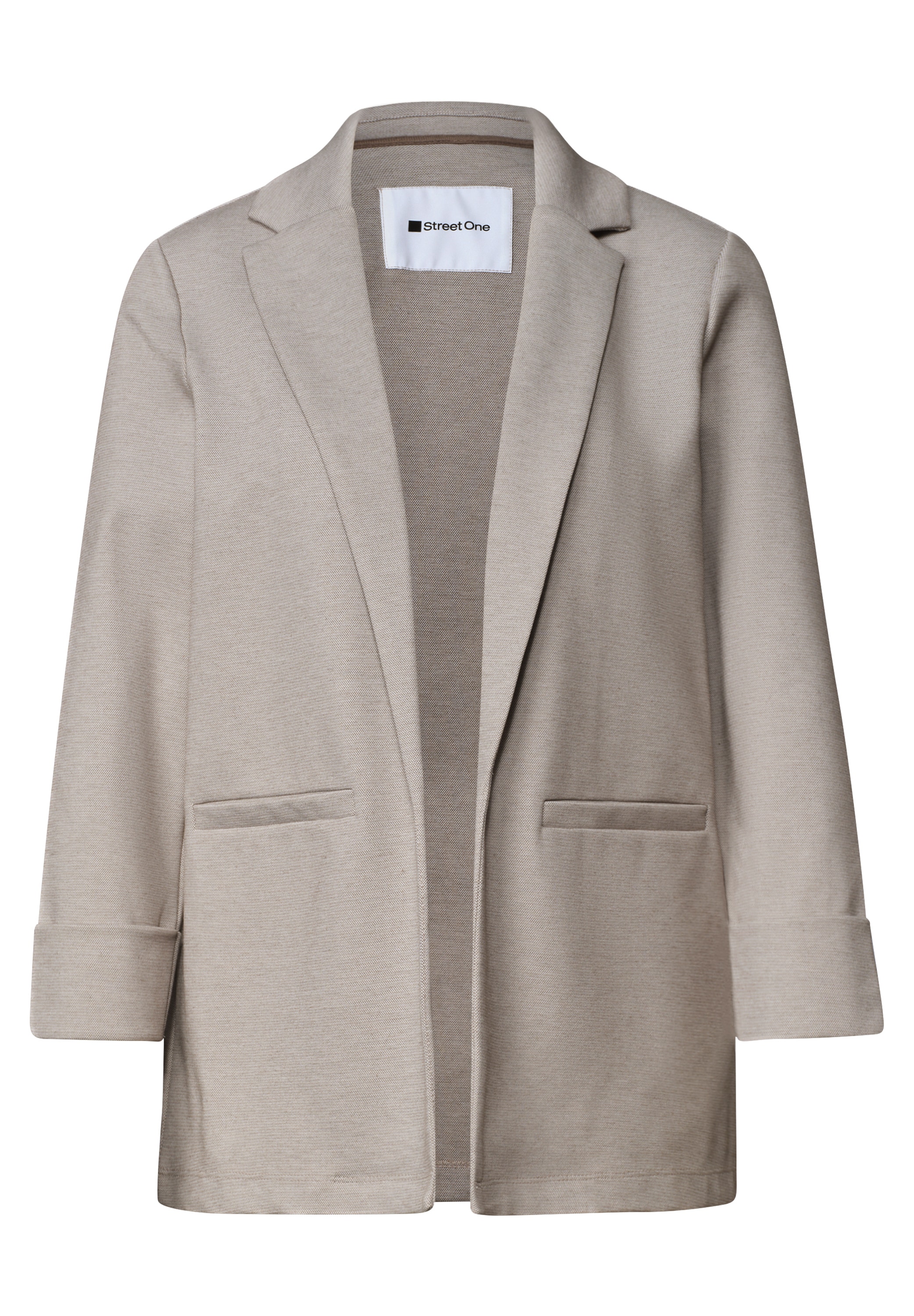 STREET ONE Veste blazer coupe longue et ouverte