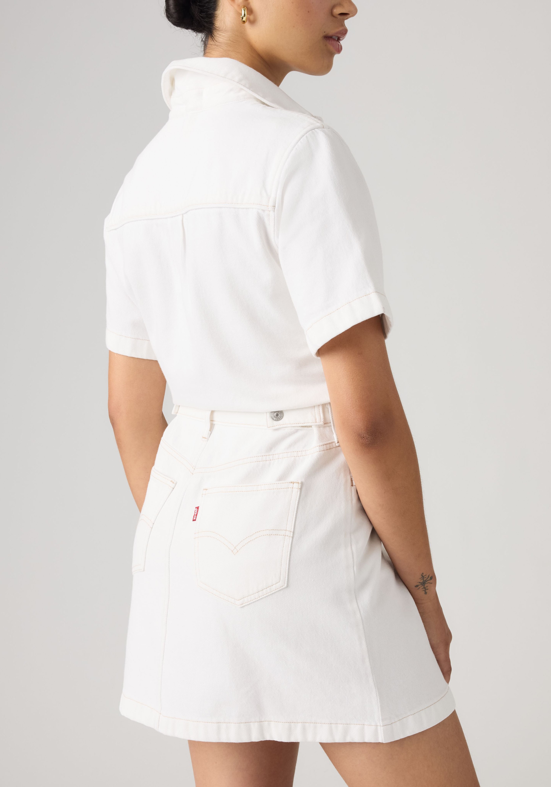 Levi's® Robe en jean »WESTERN DRESS« Poches arrière | Poches pour les mains fermeture à boutons-pression continue