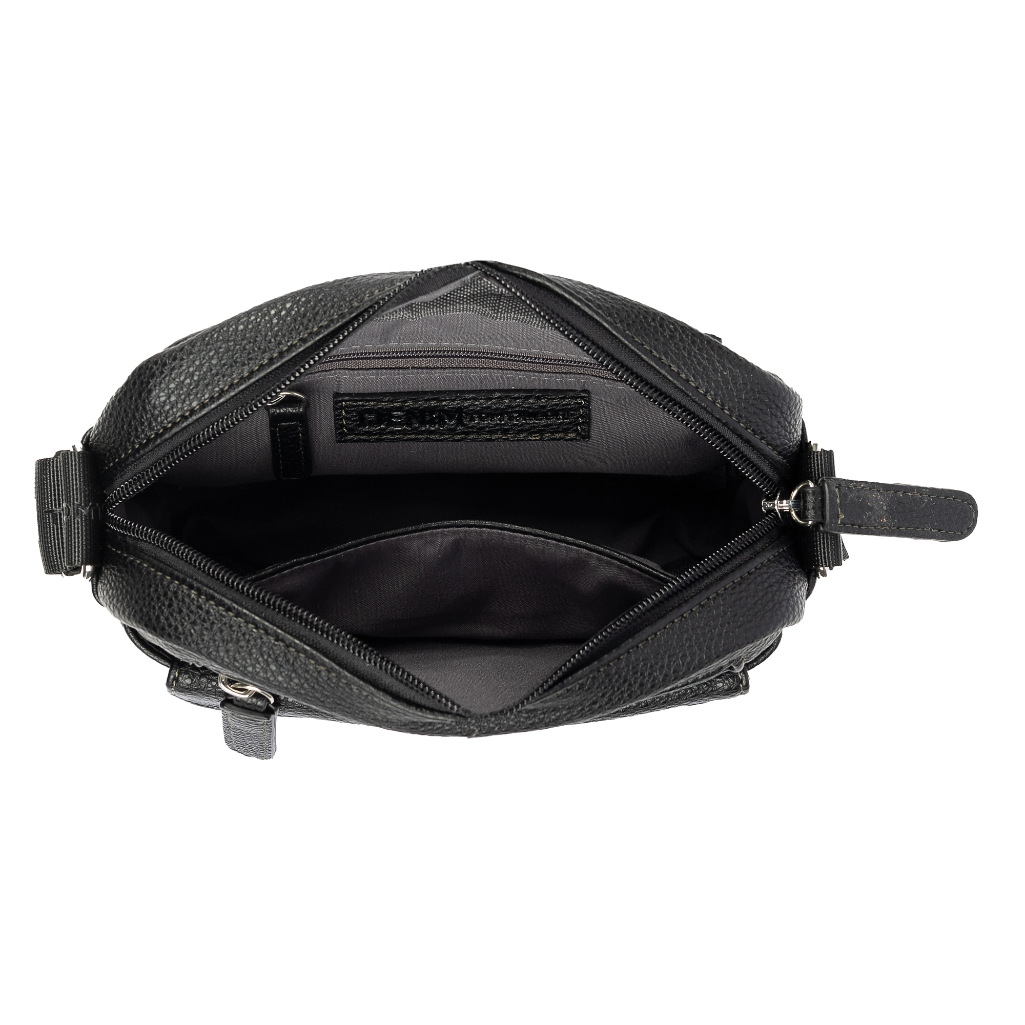 TOM TAILOR Denim Sac à bandoulière »Fara« Style doux et moelleux avec bande contrastée en tissu et impression logo brillante