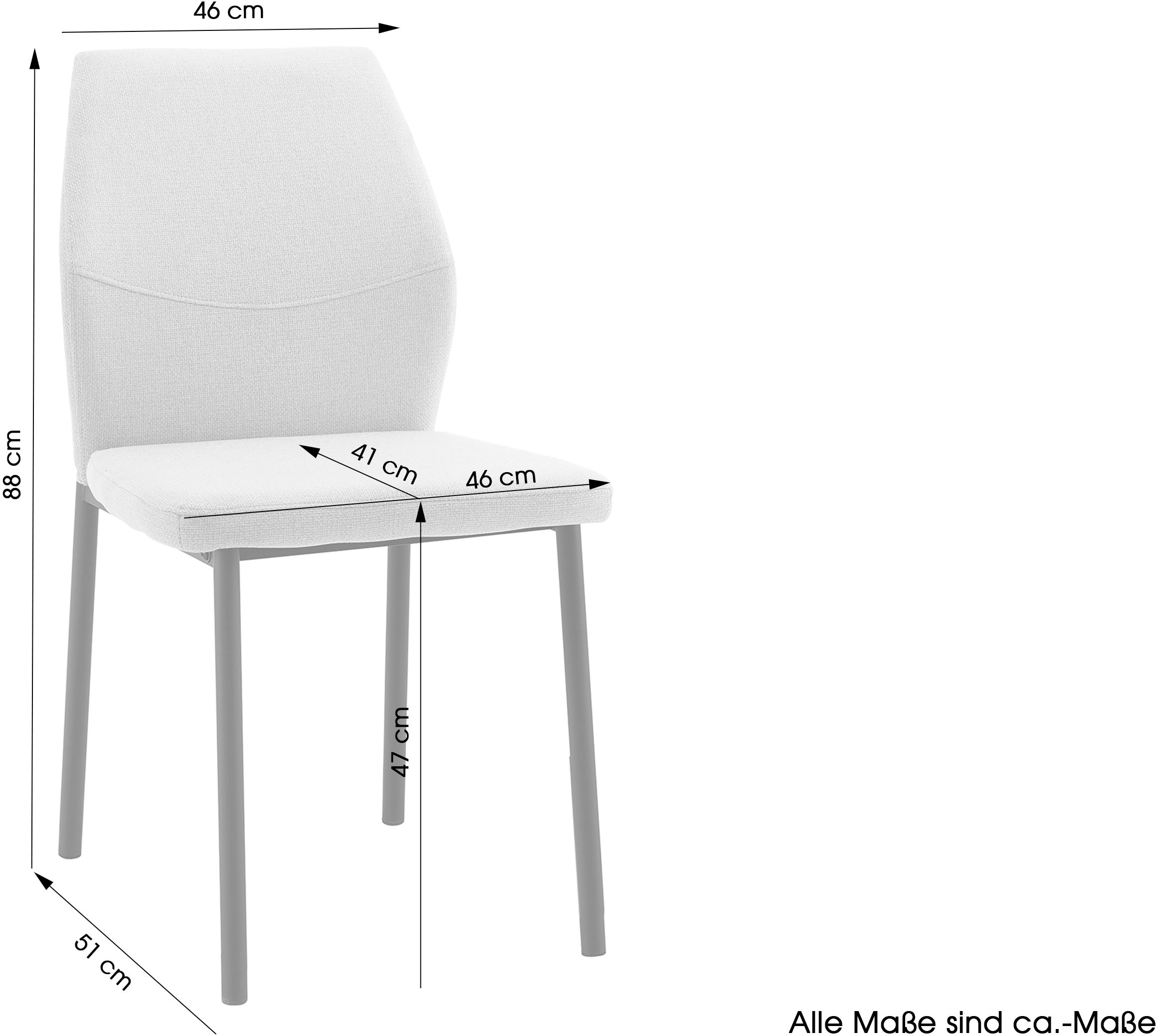 GOODproduct Esszimmerstuhl »Lumos« (Set) 2 Stk.Webstoff in vielen Farben erhältlich mit stabilem Metalluntergestell