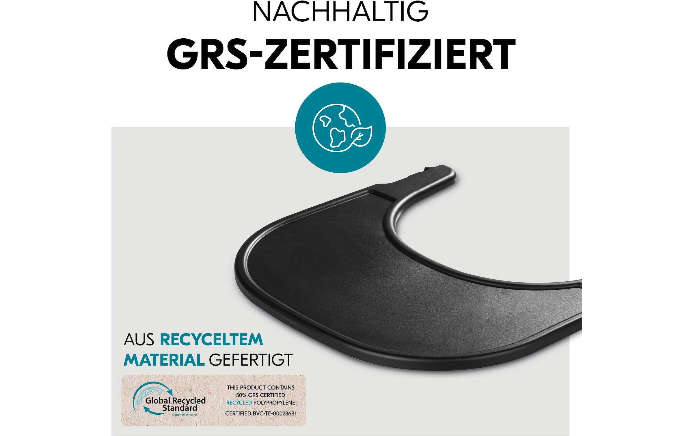 Hauck Hochstuhltablett »Essbrett Alpha Click Speckle«