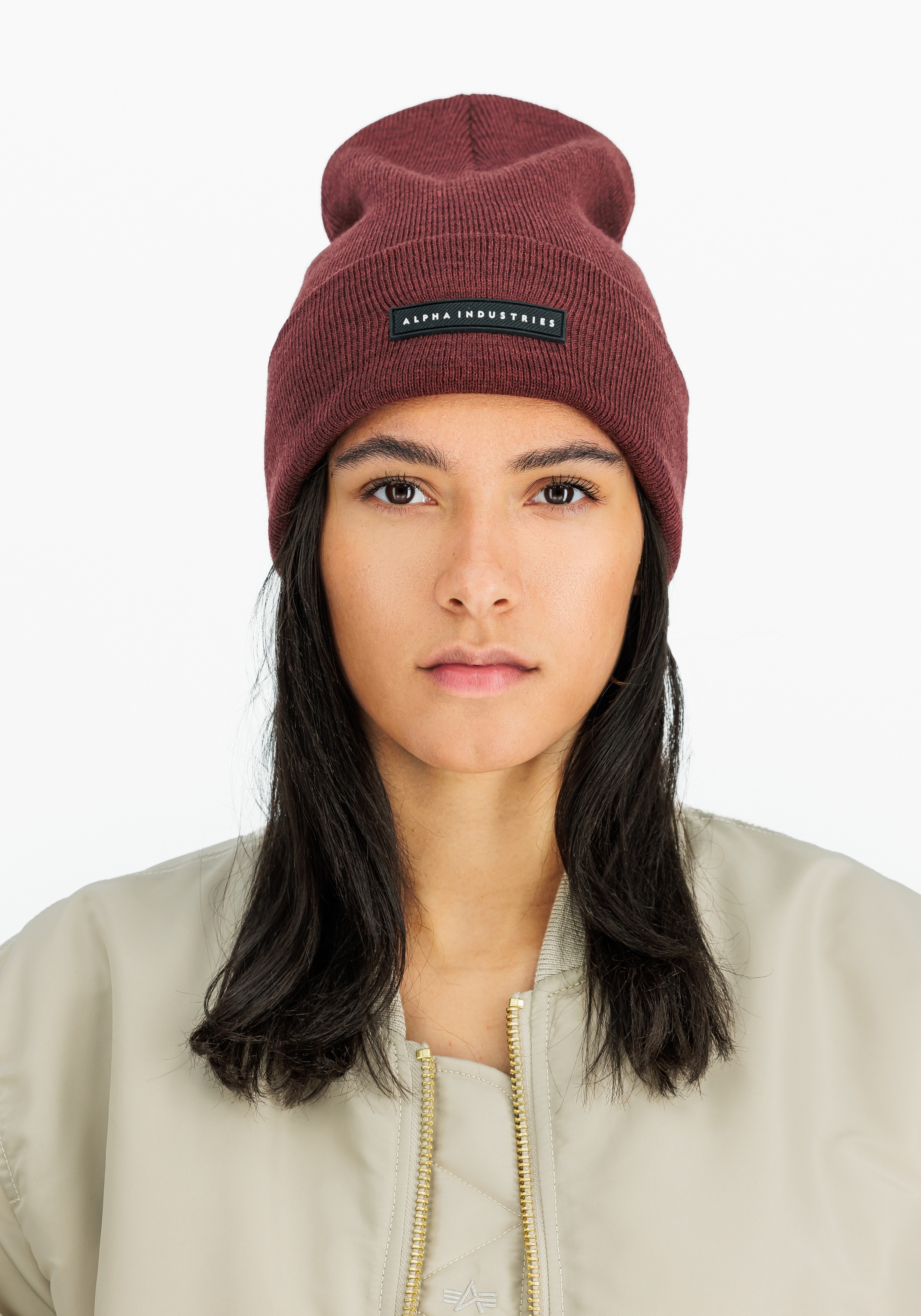 Alpha Industries Skimütze »Rubber Logo Beanie«