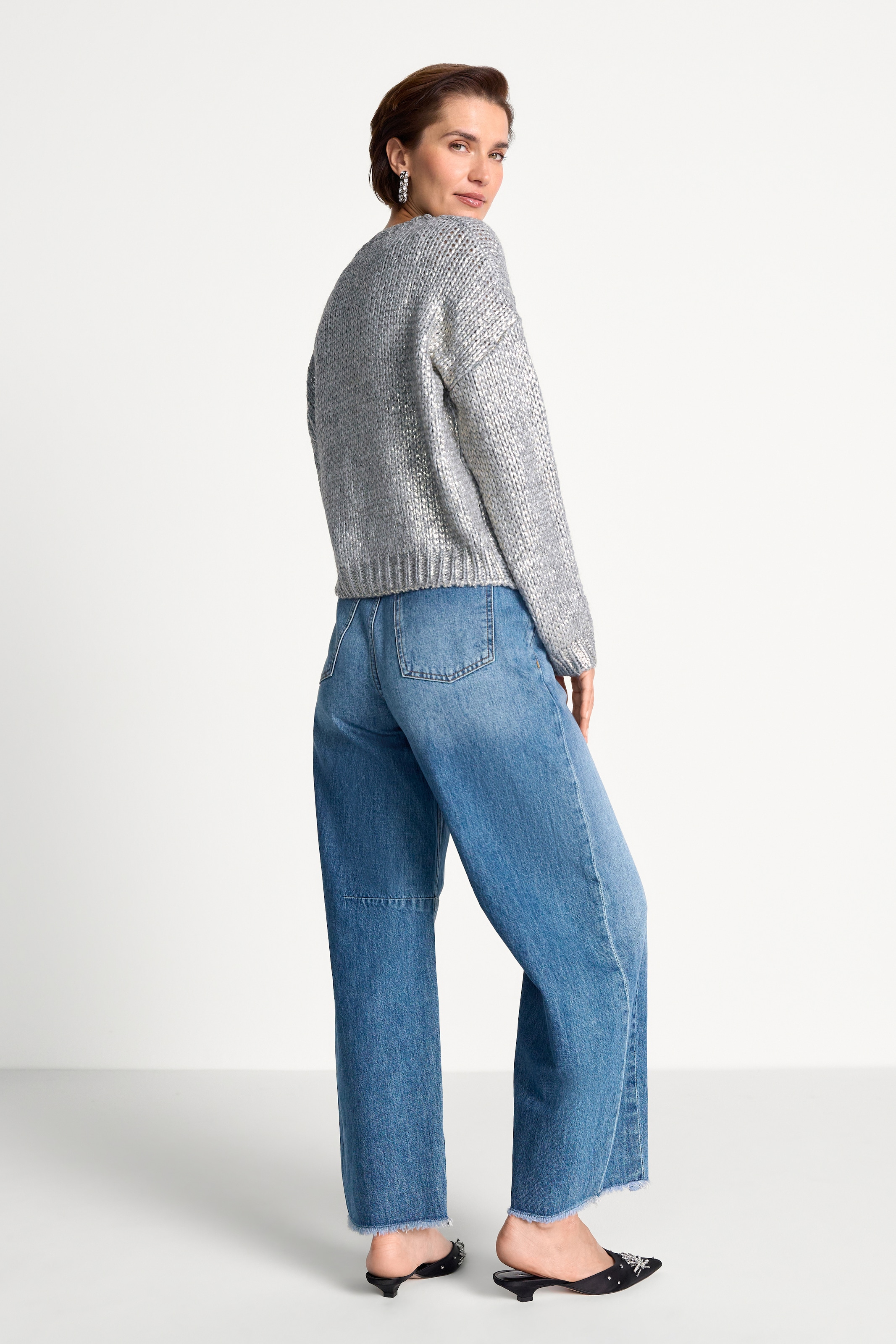 RICHROYAL Strickpullover mit Alpaka, Regular fit mit Rundhalsausschnitt