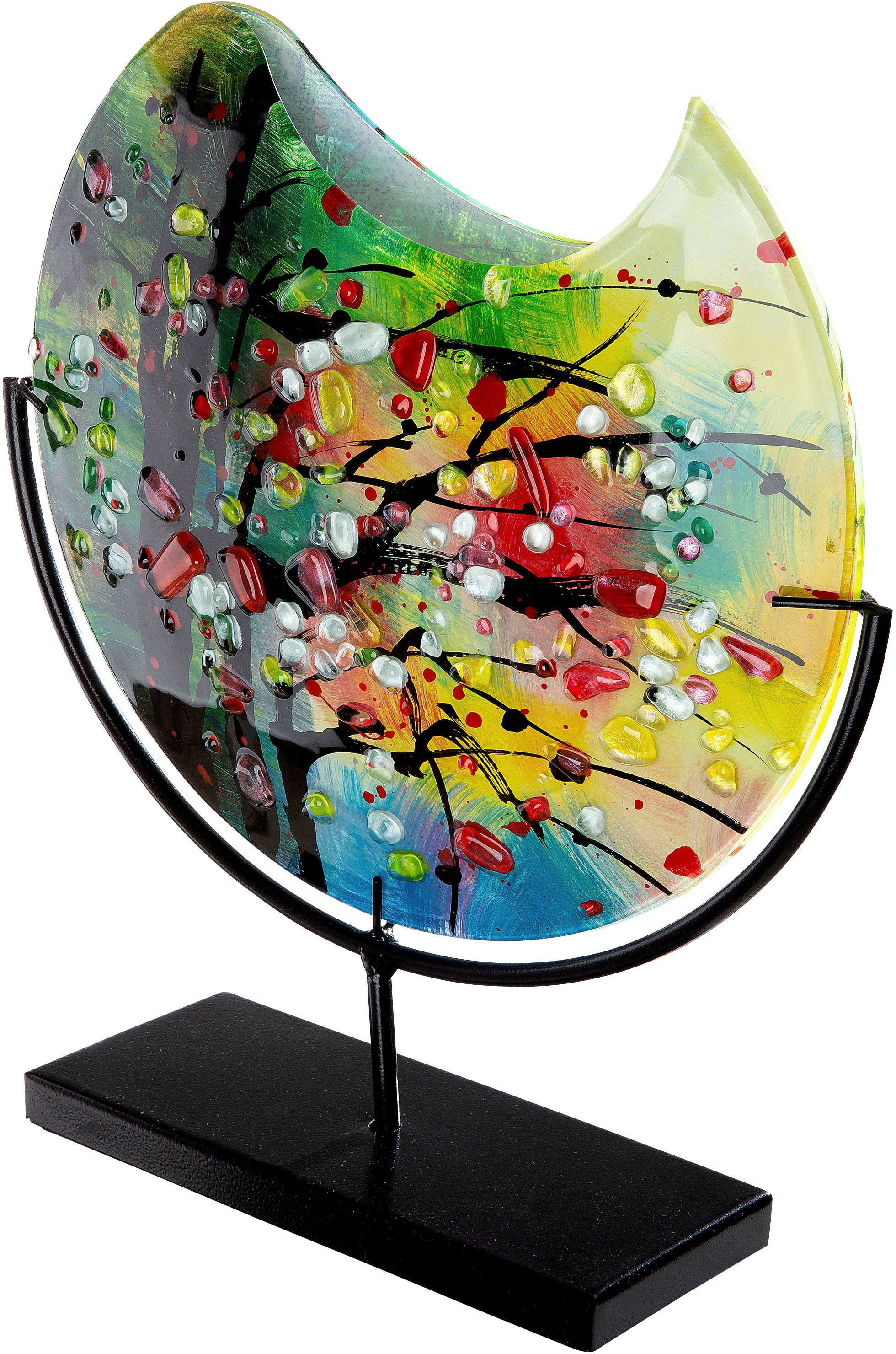 Casablanca by Gilde Tischvase »Nicosia« dekorative Vase aus Glas, Blumenvase