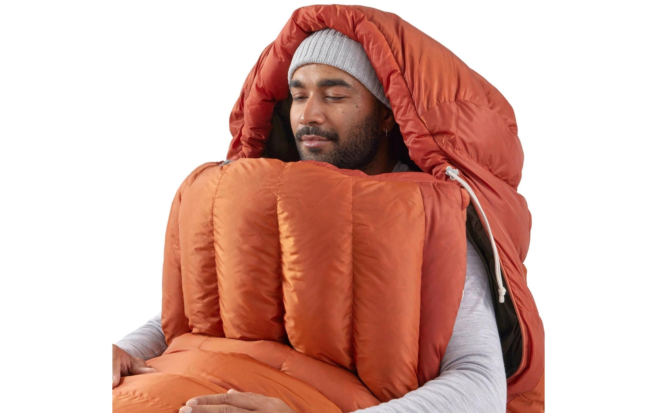 sea to summit Sac de couchage »Basecamp Down Sleeping Bag R, Bombay Brown« Geräumiger Daunenschlafsack für Camping und Winterabenteuer