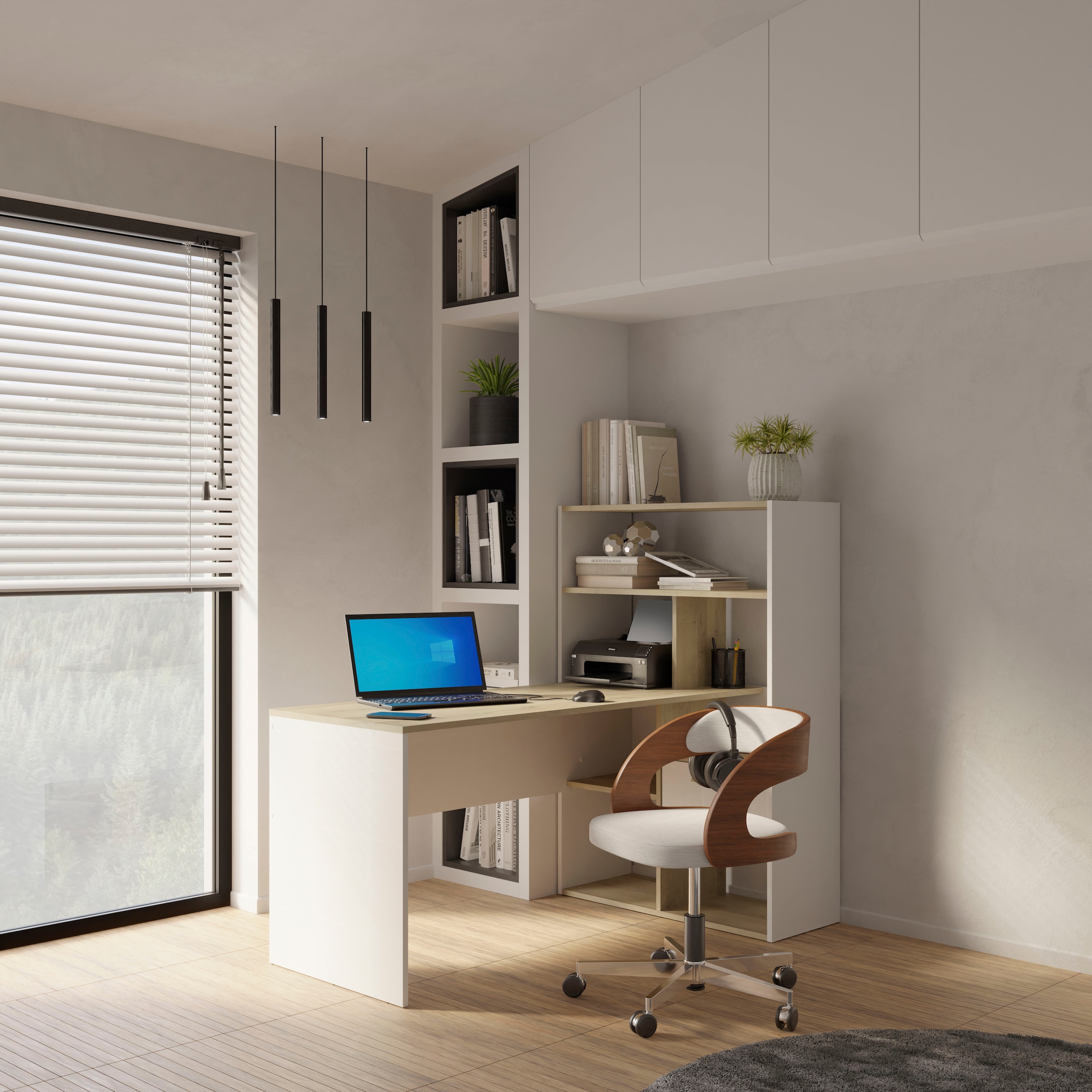 Demeyere GROUP Schreibtisch »Strate« Schreibtisch Regal 1 Schublade