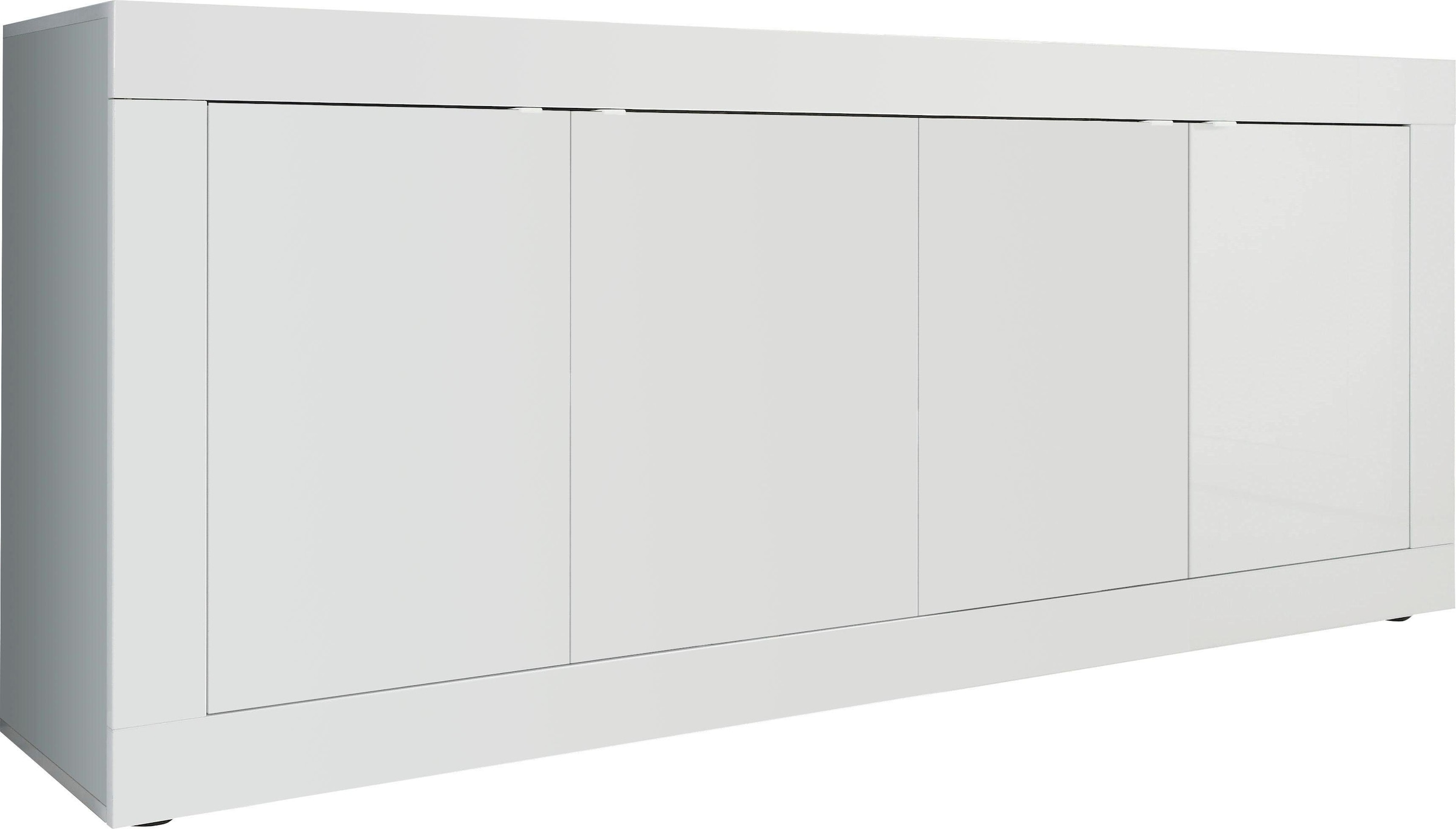 Home affaire Sideboard »Basic Breite 207 cm, Kommode 4 Türen, Anrichte,« Metallgriff, moderne Rahmenoptik, viel Stauraum, Farbauswahl