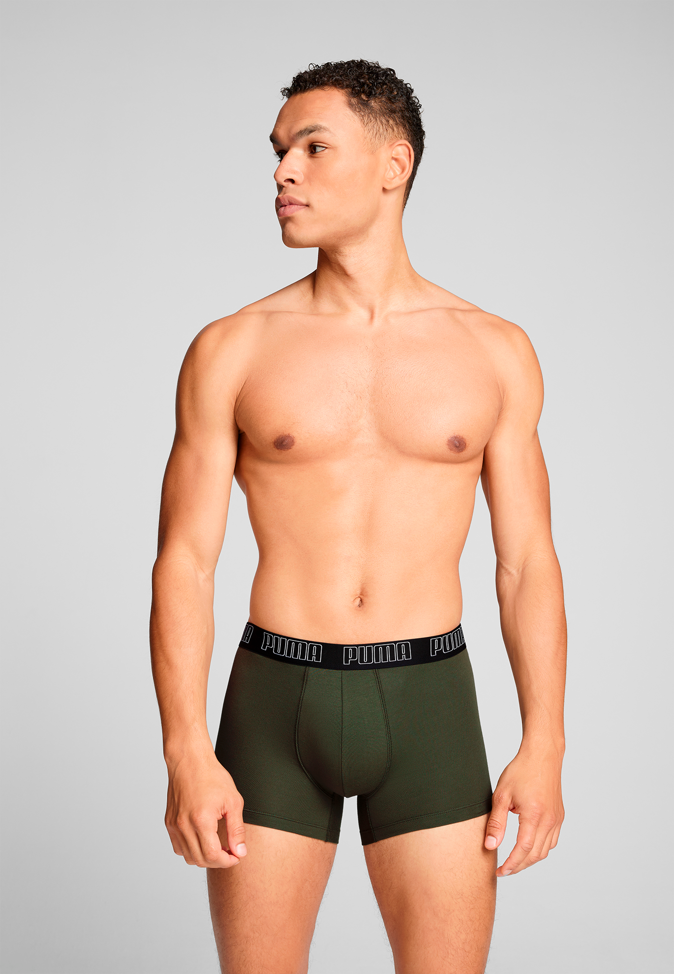 PUMA Tronc »PUMA MEN EVERYDAY TRUNKS 2P« Packung, 2er Pack,  mit kontrastfarbigem Webbund