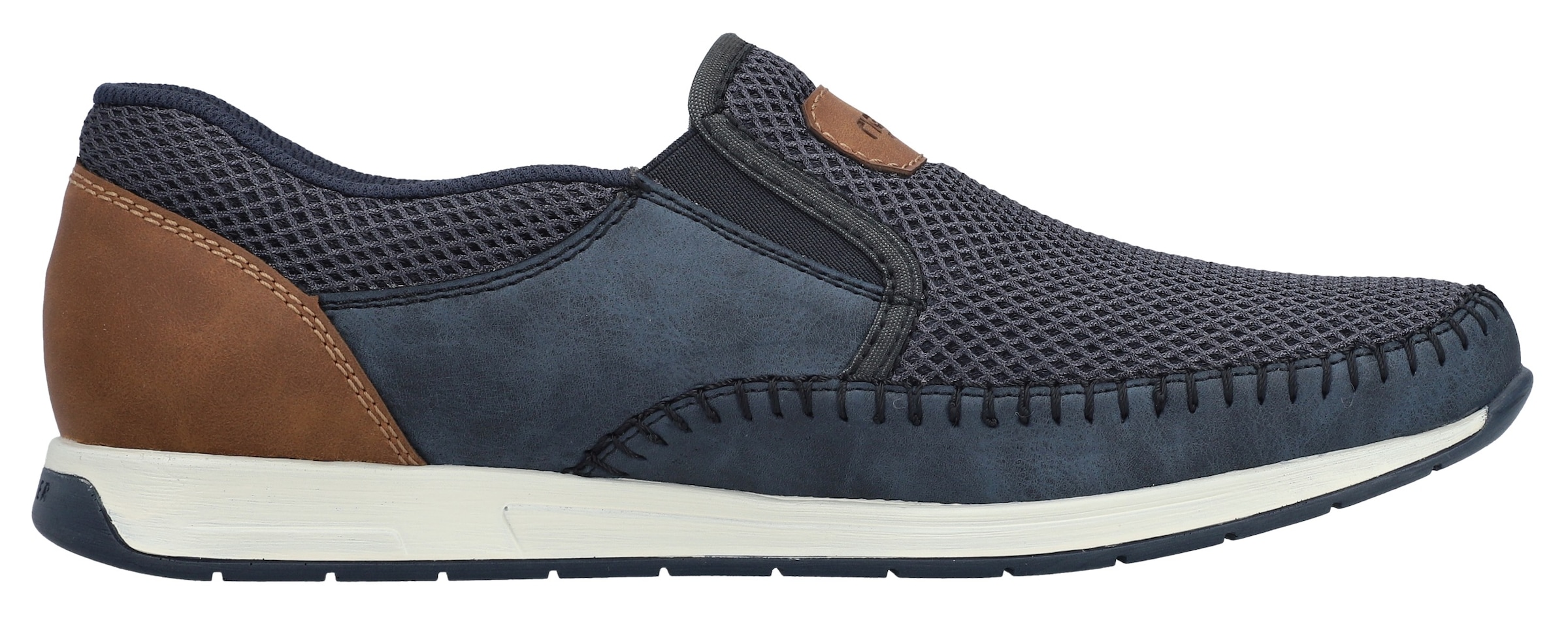 Rieker Slipper  Sneaker slip-on, chaussure à enfiler avec inserts stretch