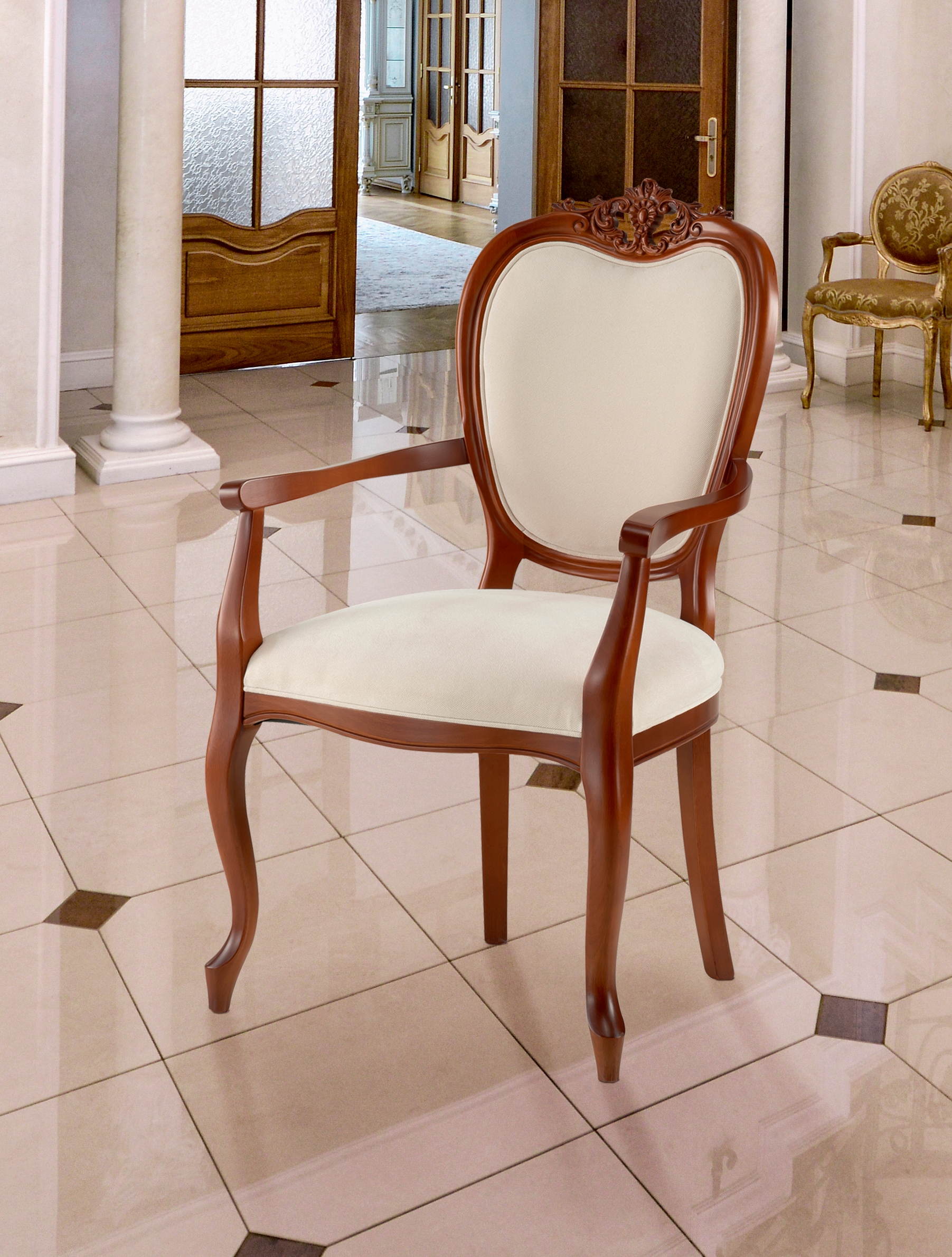 Home affaire Armlehnstuhl »Stühle Baronessa« () 1 Stk.Breite 59 cm