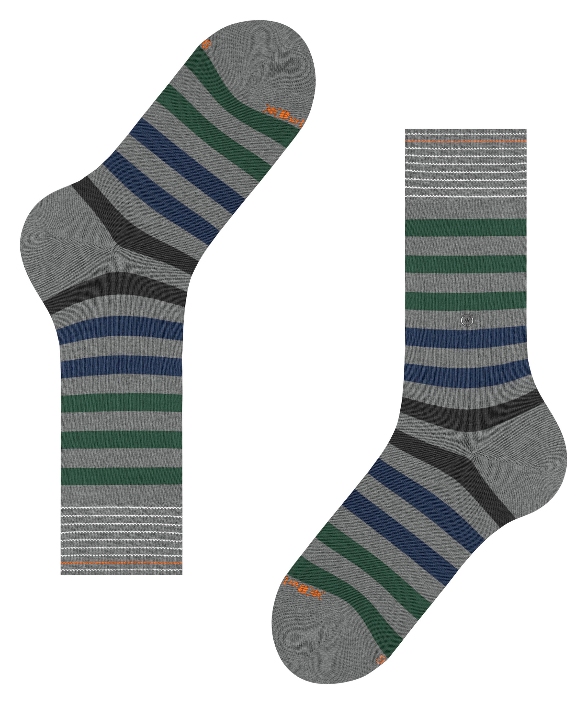 Burlington Chaussettes »Blackpool« motif rayé moderne, taille unique 40-46, clip Burlington