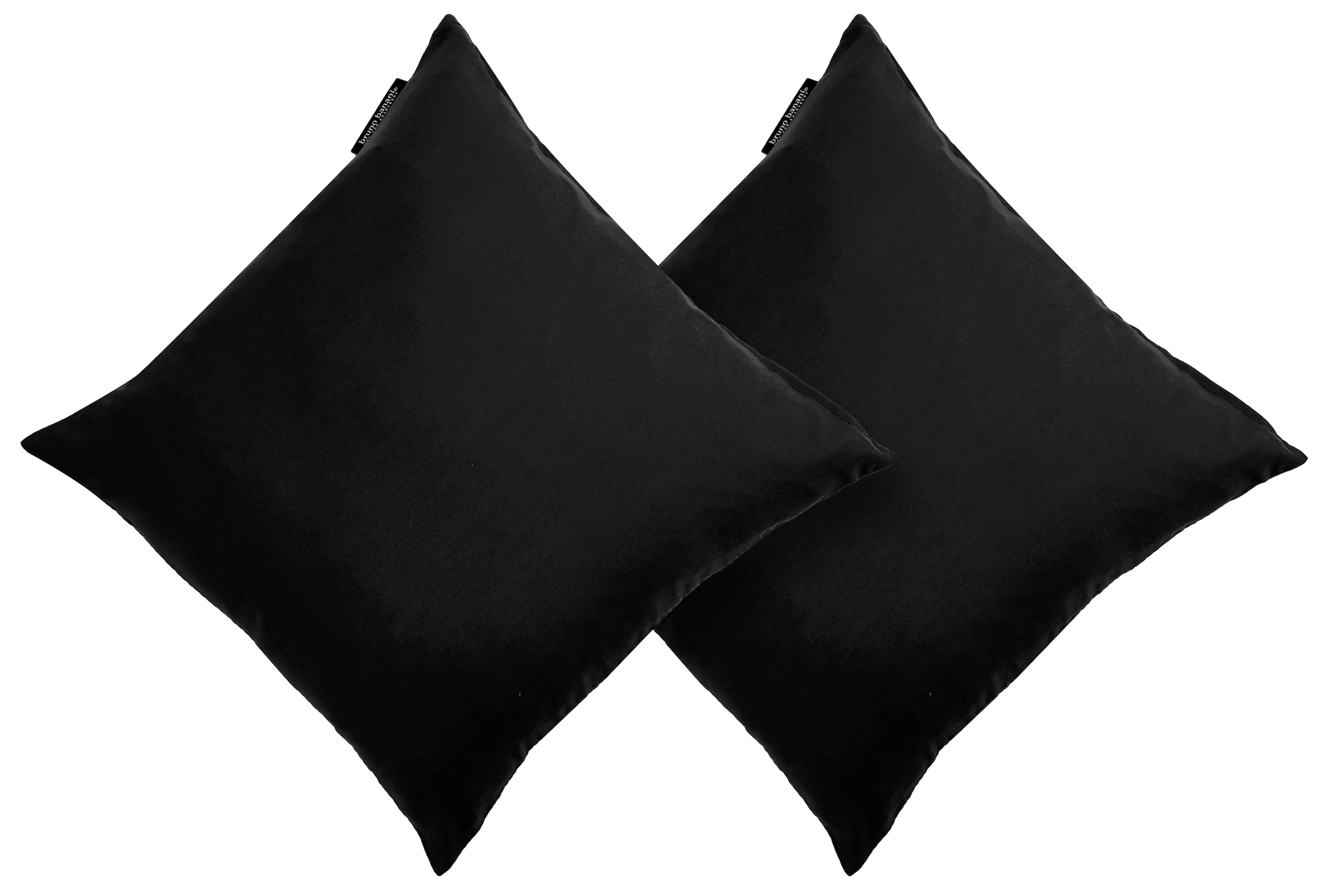 GOODproduct Coussin décoratif »Raja« uni, housses de coussin sans rembourrage, 40 x 40 cm, lot de 2, microfibre