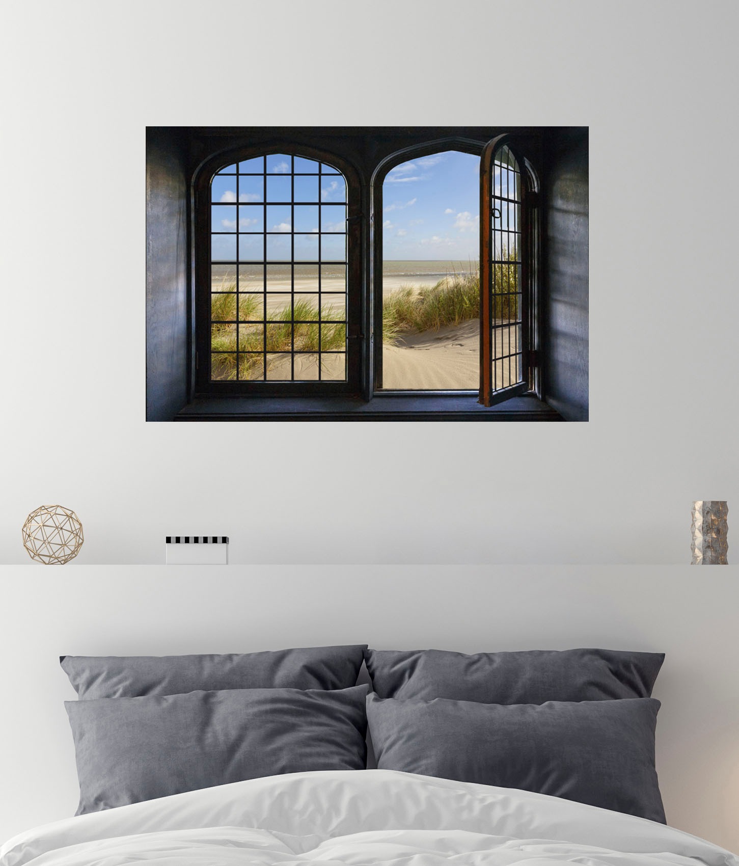 queence Wandsticker »Sylt« Wandsticker, Wandbild, selbstklebend, 3D, Fenster