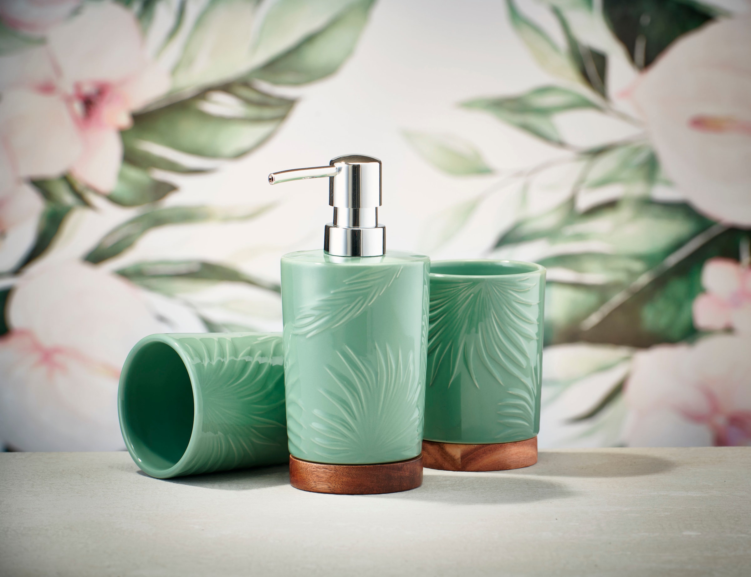 Kleine Wolke Zahnputzbecher »Palm« Accessoire Serie in modernen Scandi Farben