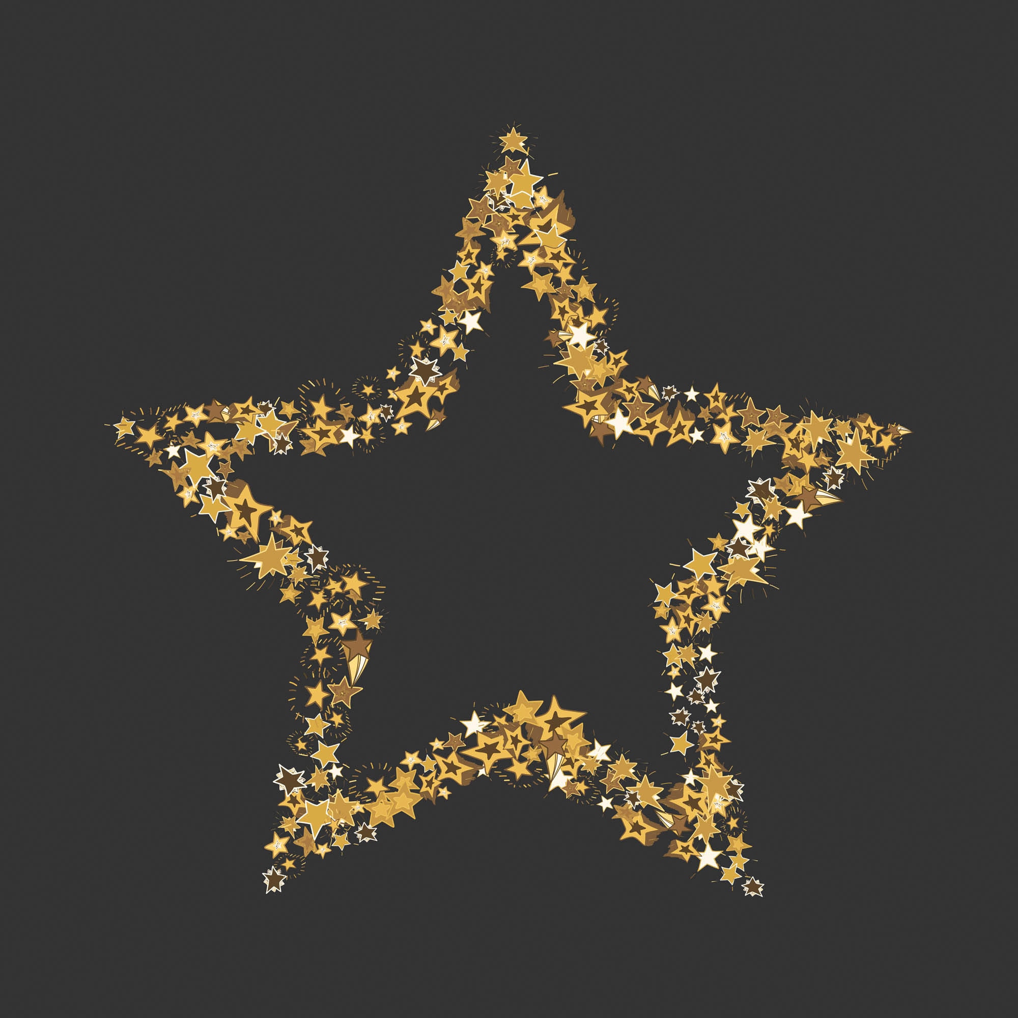 queence Dekokissen »Hanna« Kissenhülle,Stern,Glänzend,Weihnachten,Grauer Hintergrund