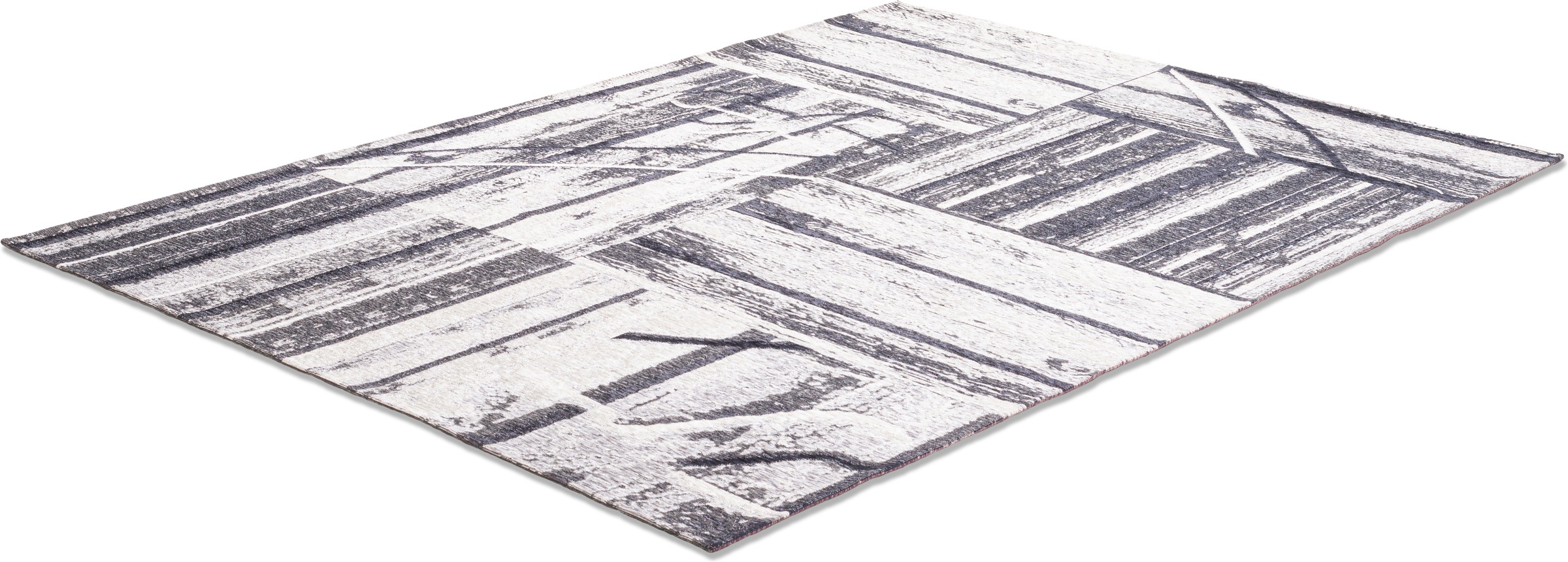 Sansibar Teppich »Keitum 010« rechteckig 3 mm Höhe Flachgewebe, modernes Holz Design, Motiv, gekreuzte Säbel