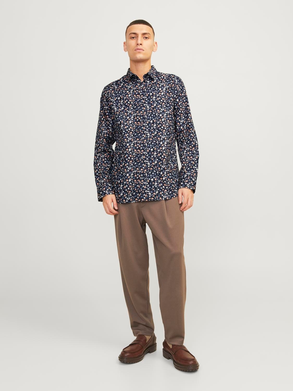 Jack & Jones Langarmhemd »JPRBLANORDIC PRINT SHIRT L/S SN«