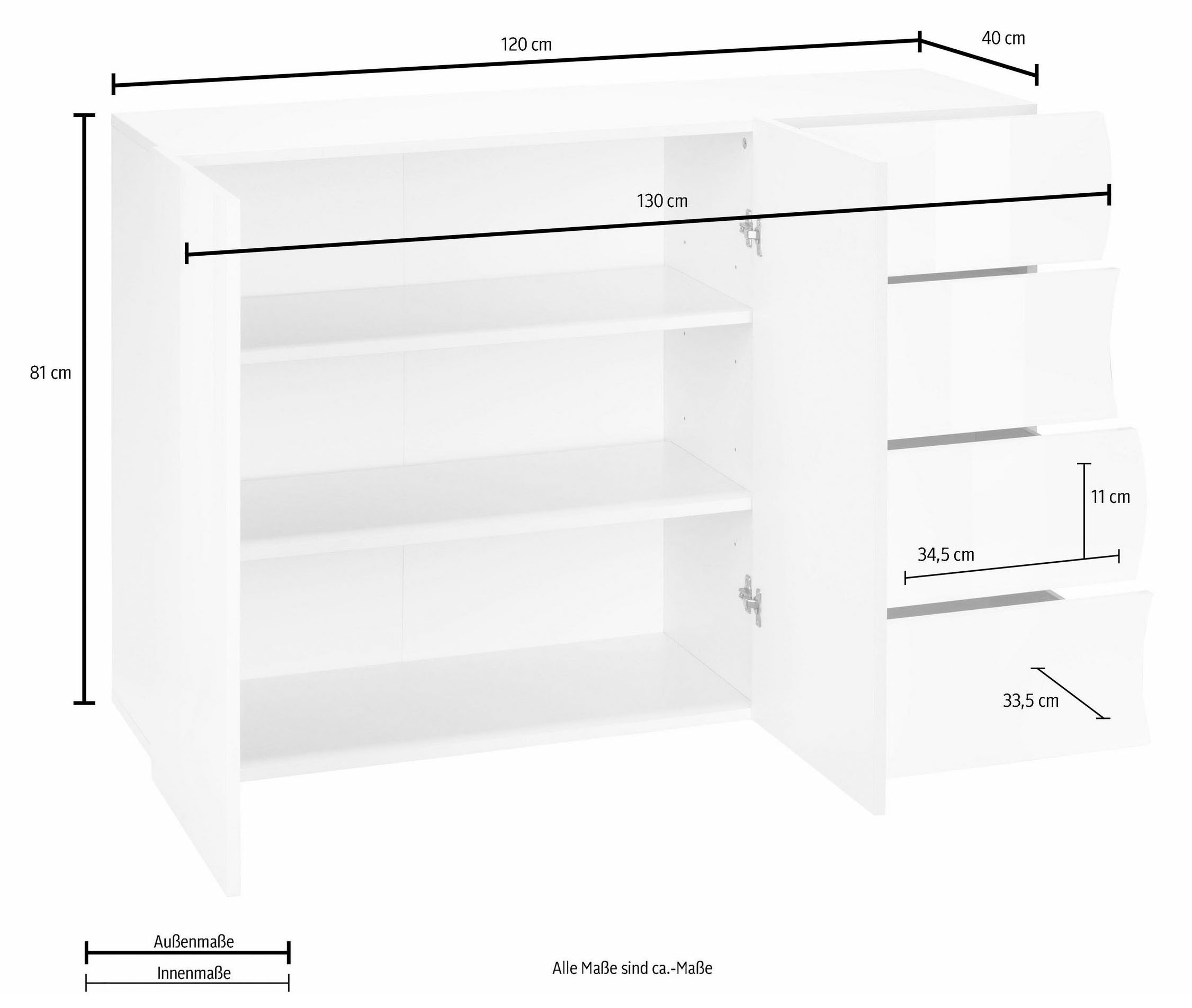 Home affaire Buffet »Onda«
