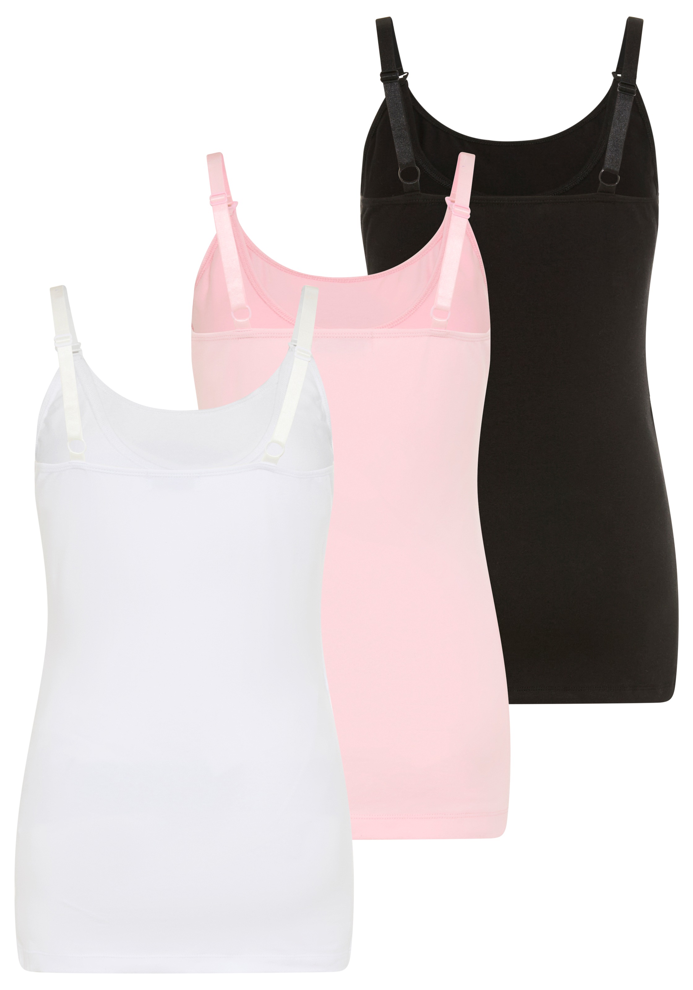 Neun Monate T-shirt de grossesse »3er Pack Umstands Tops« Packung, 3, 3 pièces ohne Ärmel, mit Rundhalsausschnitt, mit Stillmöglichkeit