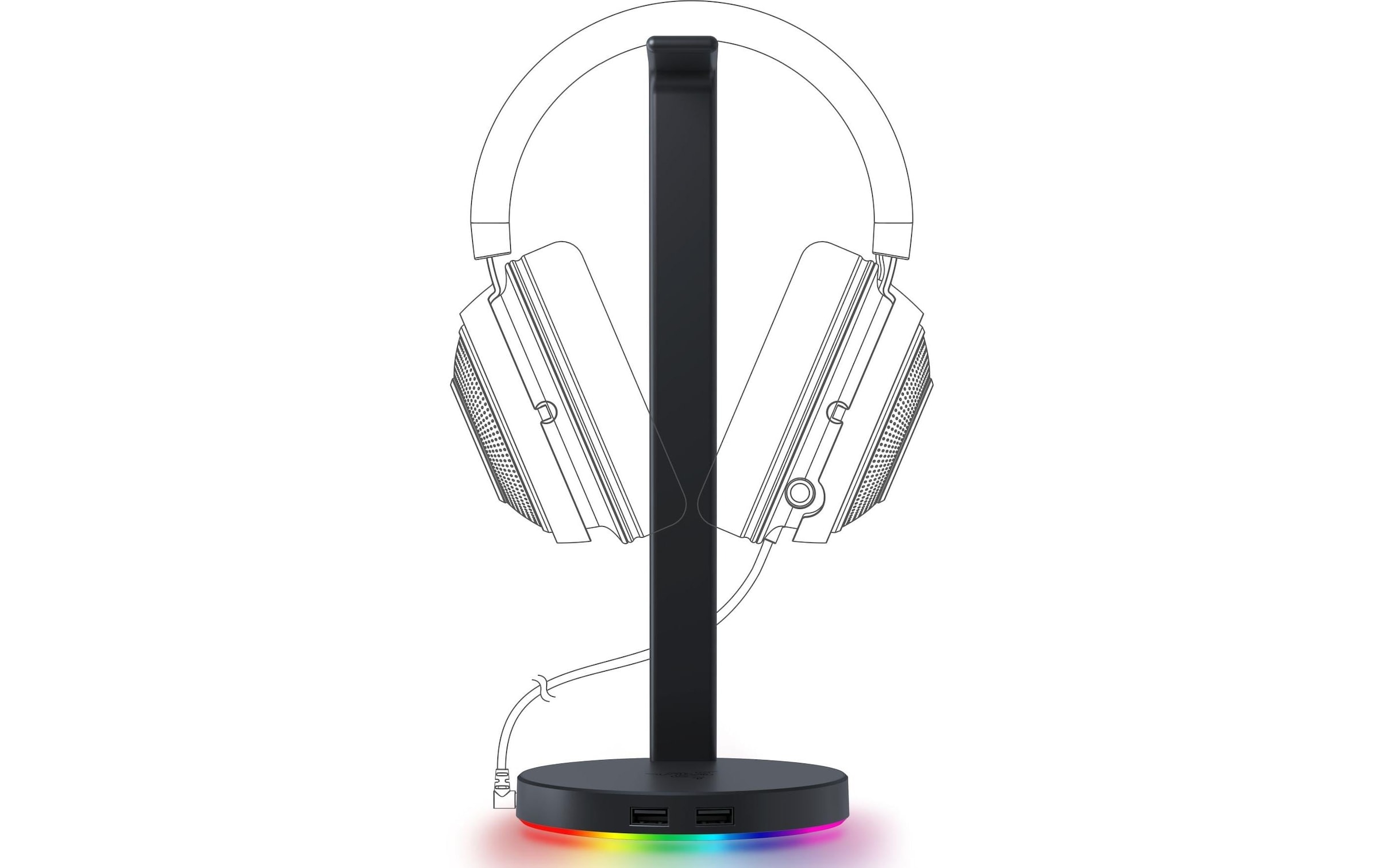 RAZER Support »V2 Chroma Schwarz« 1 cuis tlg. Zwei leicht zugängliche USB 3.1-Anschlüsse