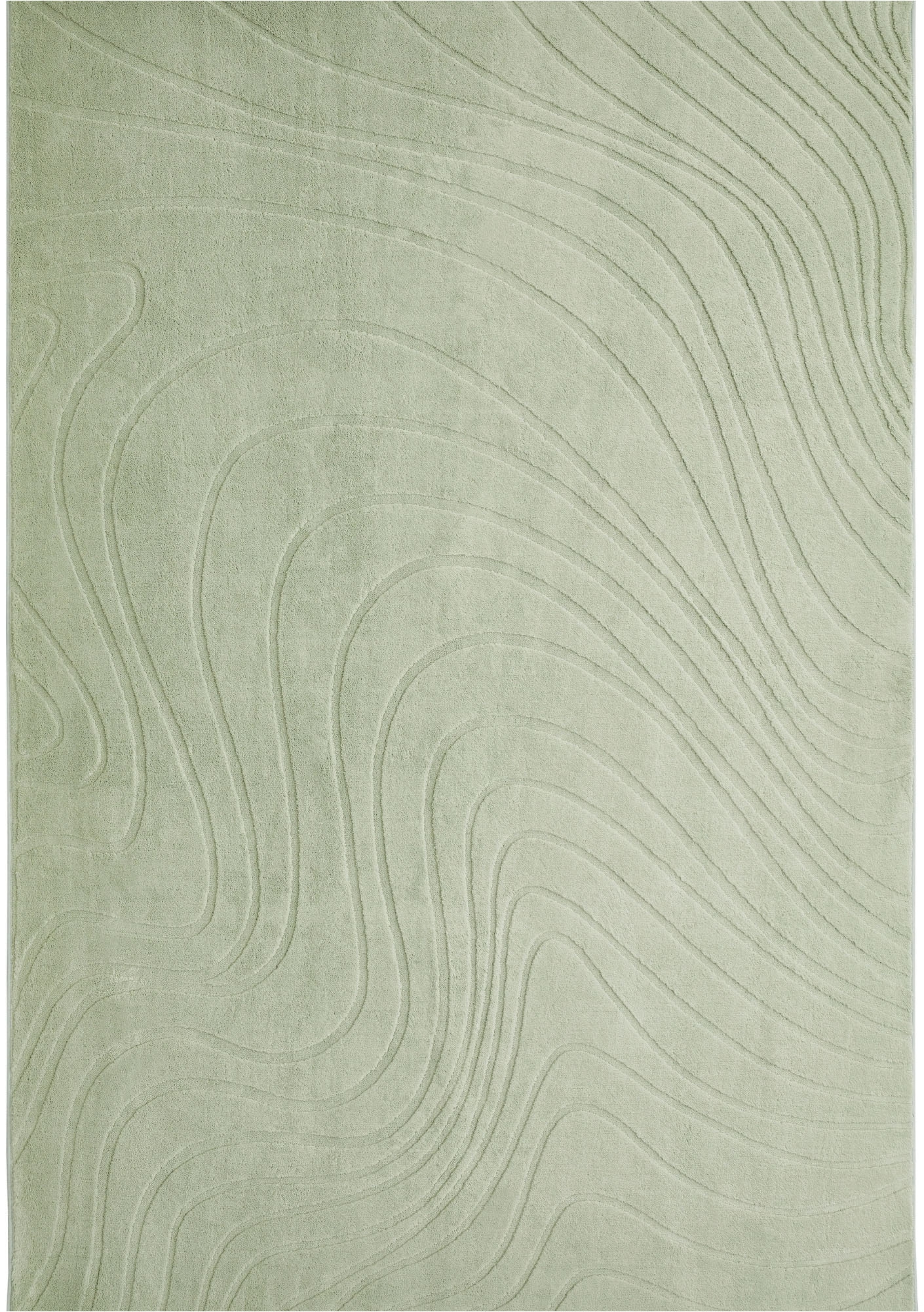 Andiamo Tapis »Dale« Rectangulaire 10 mm Höhe Couleurs unies, structure en relief, effet carving, salon