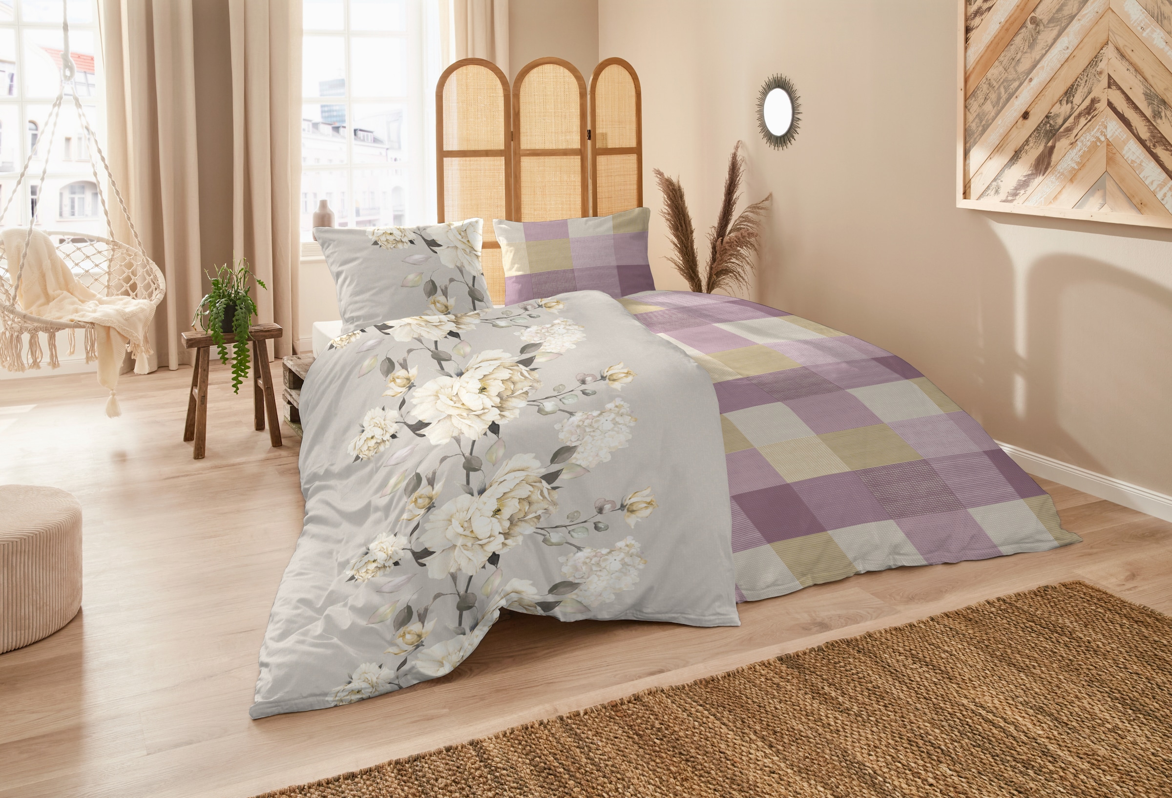 Primera Linge de lit »Feinbiber-Bettwäsche« 2 cuis doux comme du velours et naturellement en pur coton