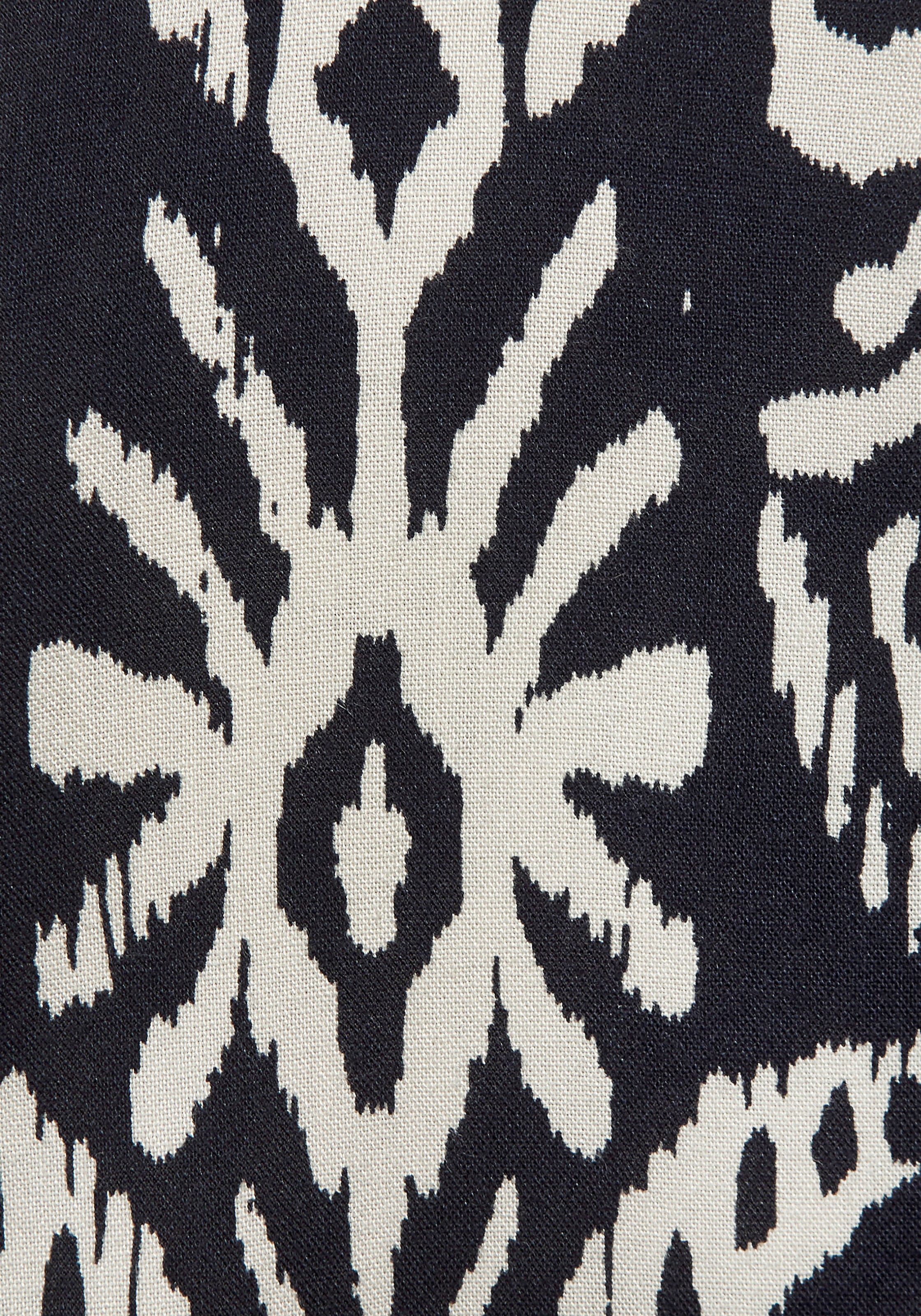 Vivance Blusentop mit V-Ausschnitt und Ethnomuster, Boho-Style, Blusenshirt, Damenbluse