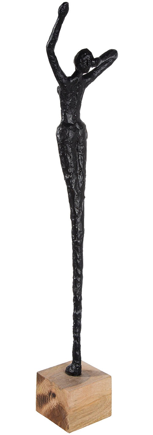 GILDE Figurine de décoration »Skulptur Alive naturfarben; schwarz H. 77 cm«