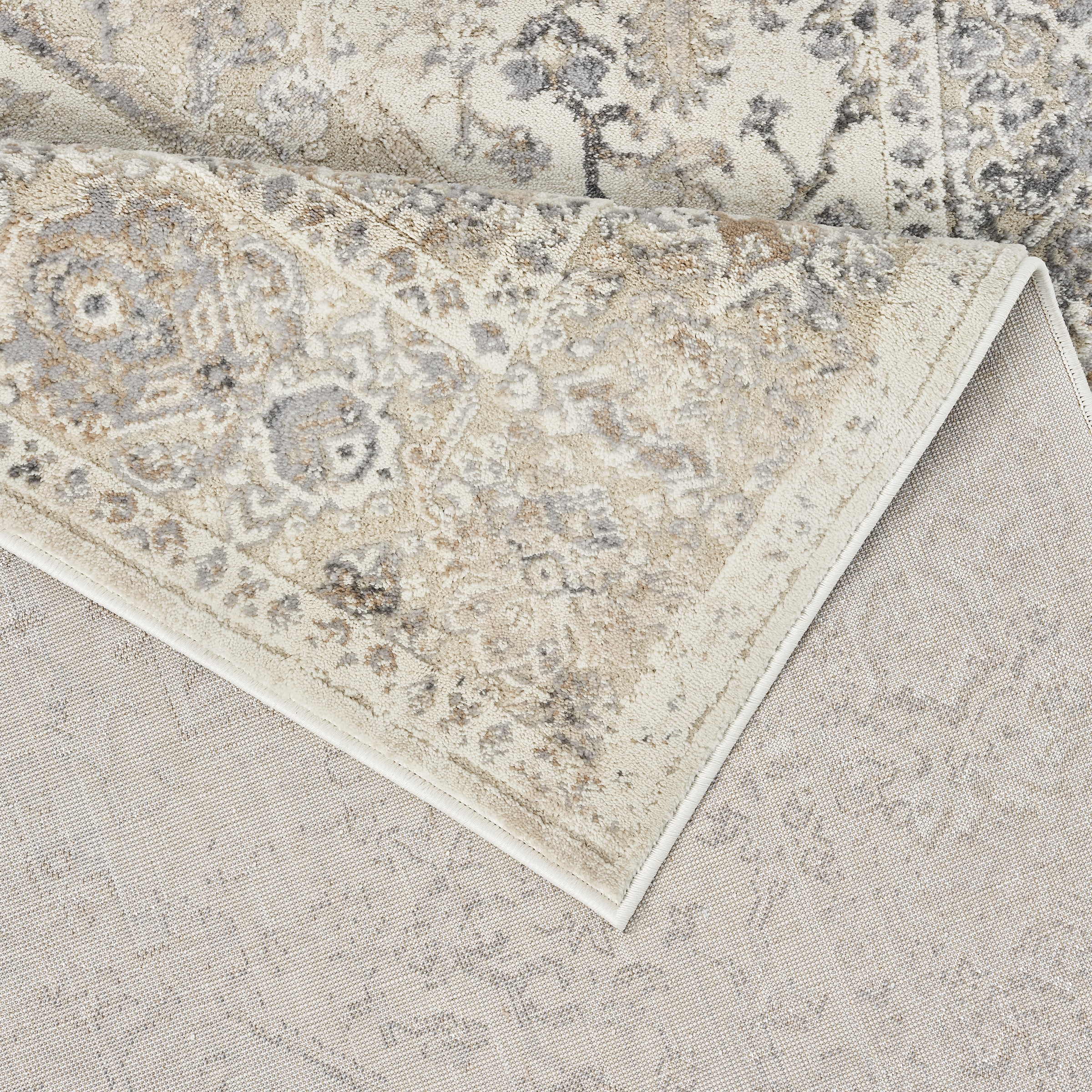 my home Tapis »Kylan, Hoch-Tief-Struktur, dezenter Glanz« Rectangulaire 9 mm Höhe dezenter Glanz, Schrumpf-Garn-Effekt, im Vintage-Look, dichte Qualität