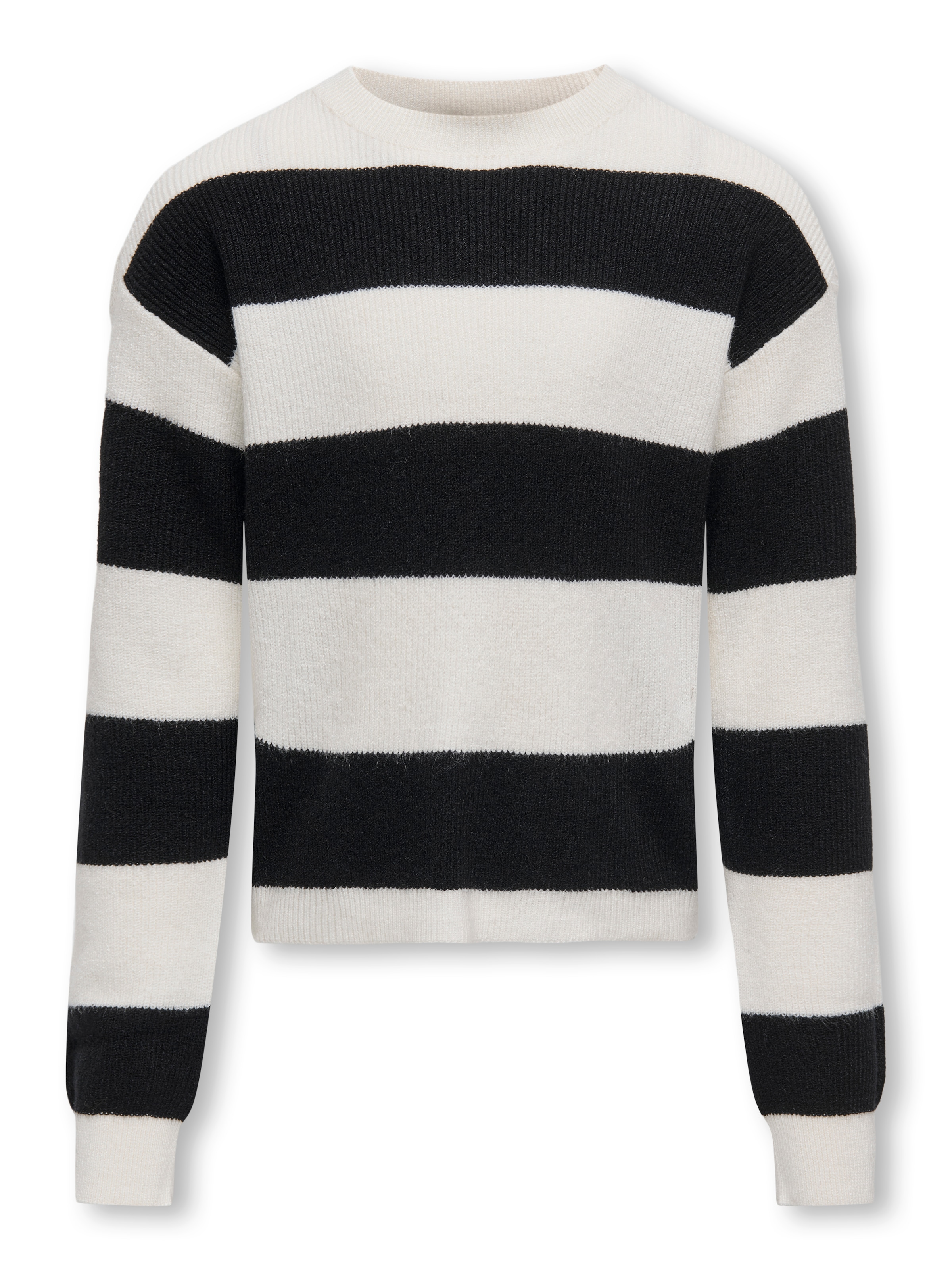 KIDS ONLY Pull en tricot »KOGFRANCA SHORT L/S STRIPE KNT NOOS« mélange viscose, coupe ample